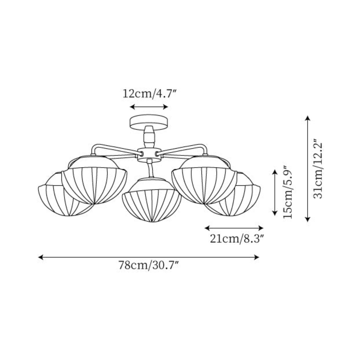 Ribella Plafondlamp