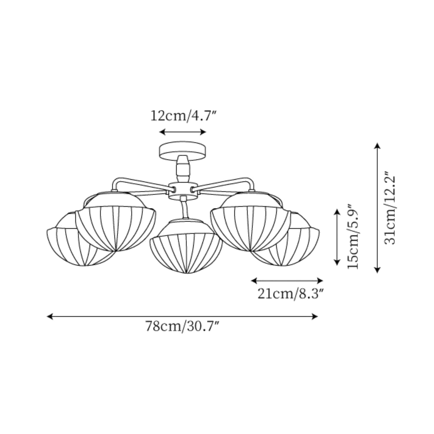 Ribella Plafondlamp