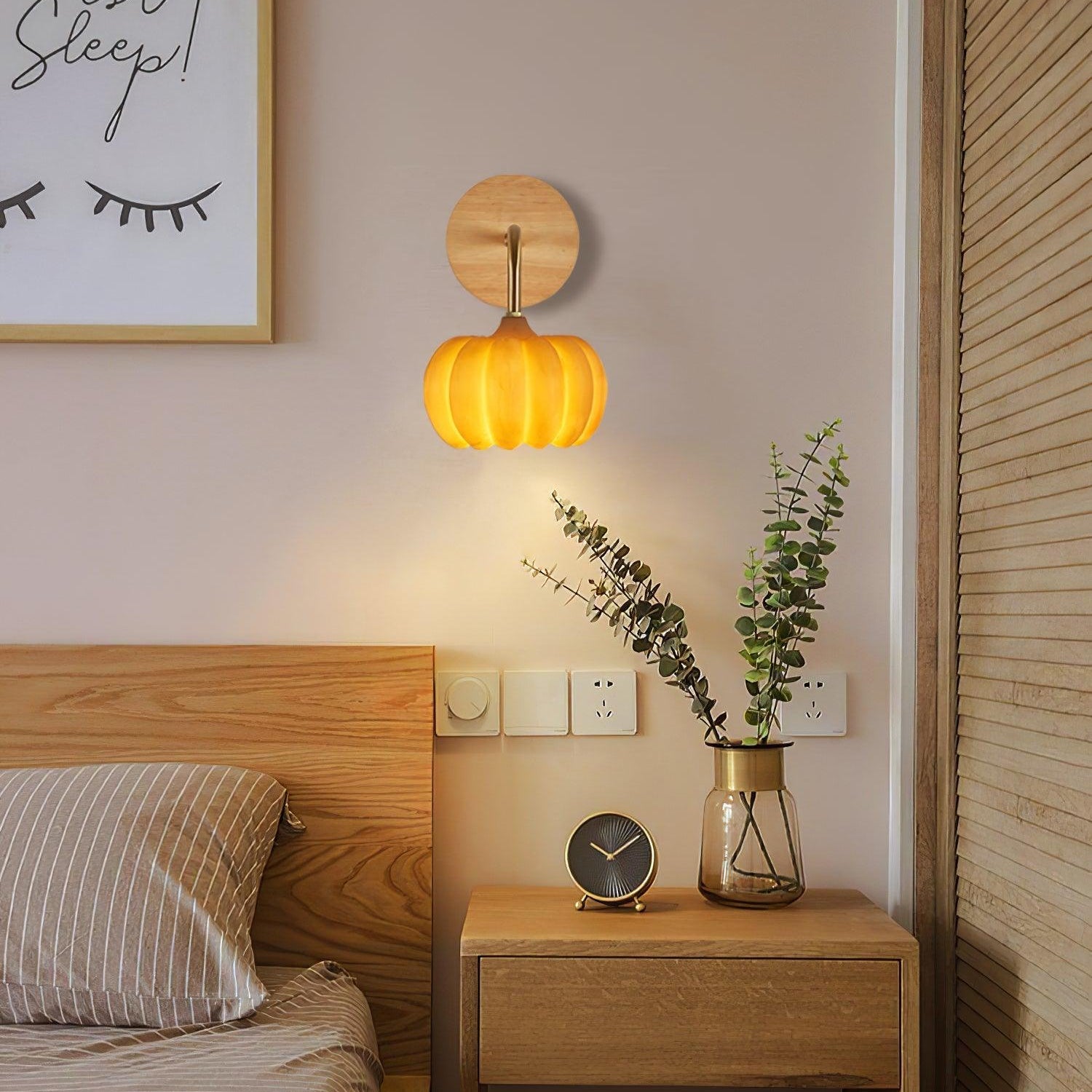 Pompus Pompoen Wandlamp