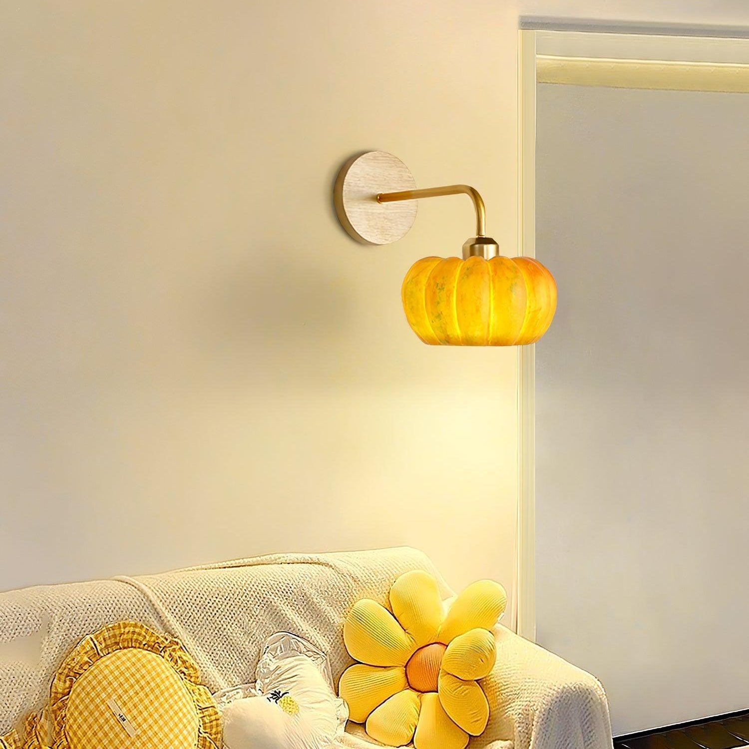 Pompus Pompoen Wandlamp