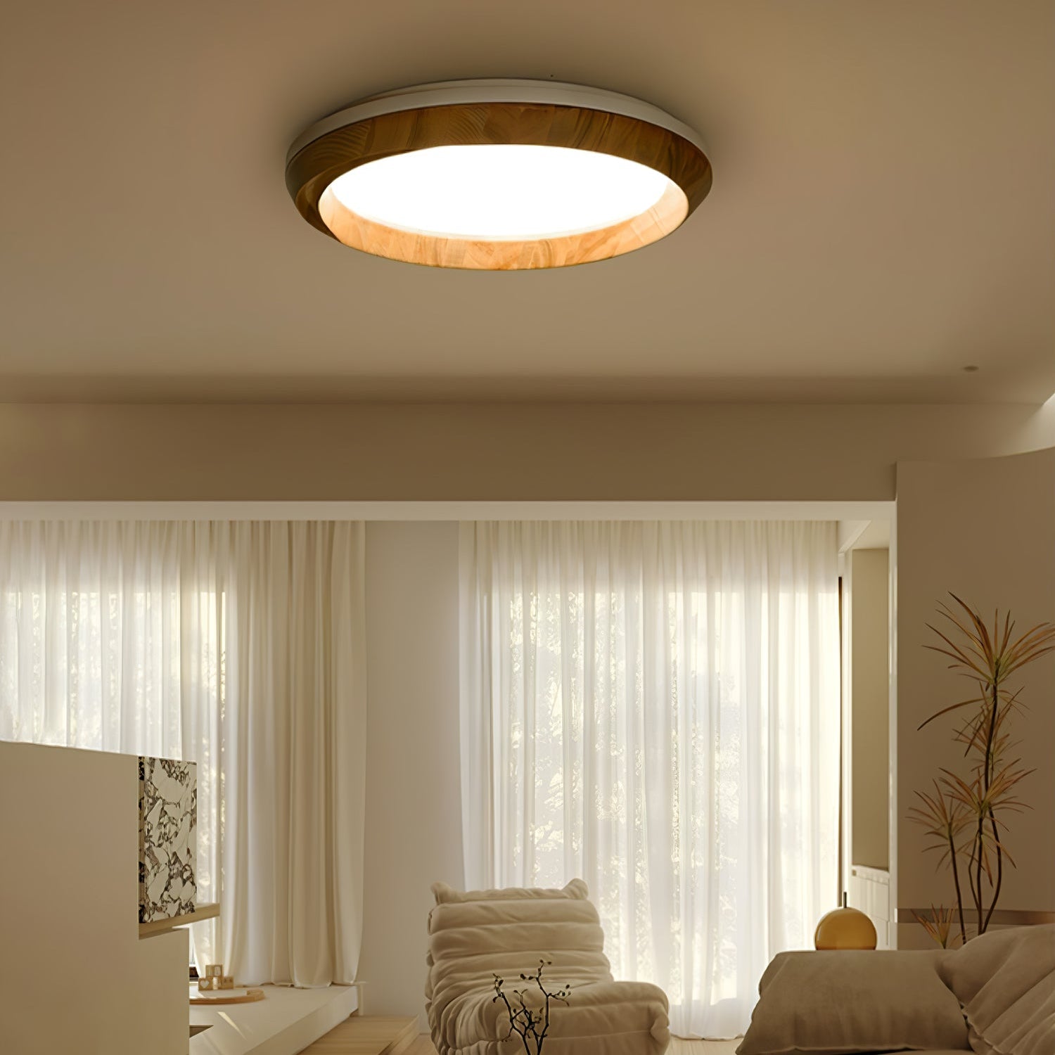 Belosca Houten Plafondlamp