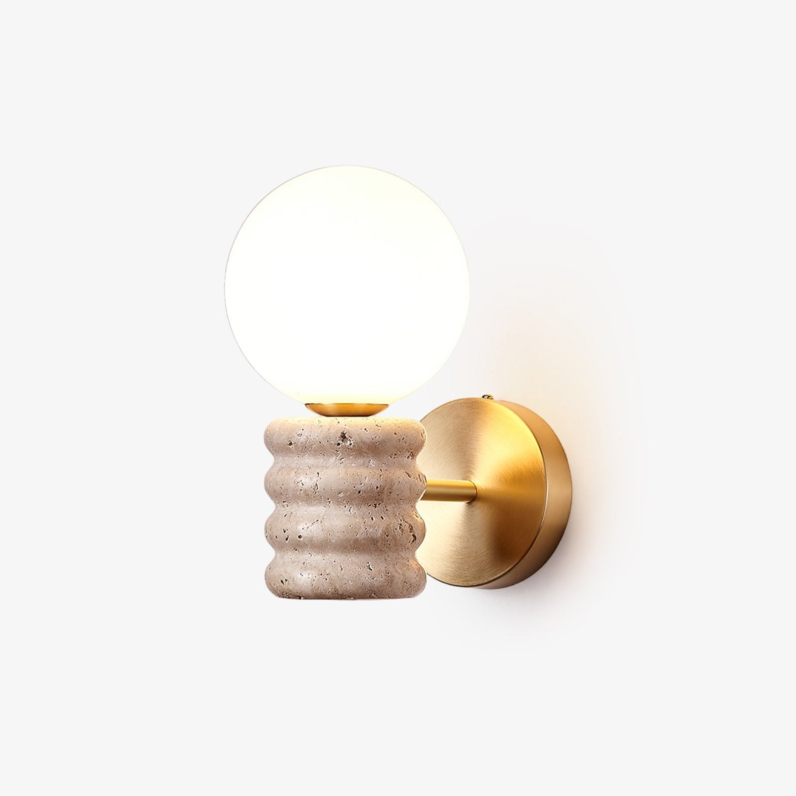Remo Travertijnen Wandlamp