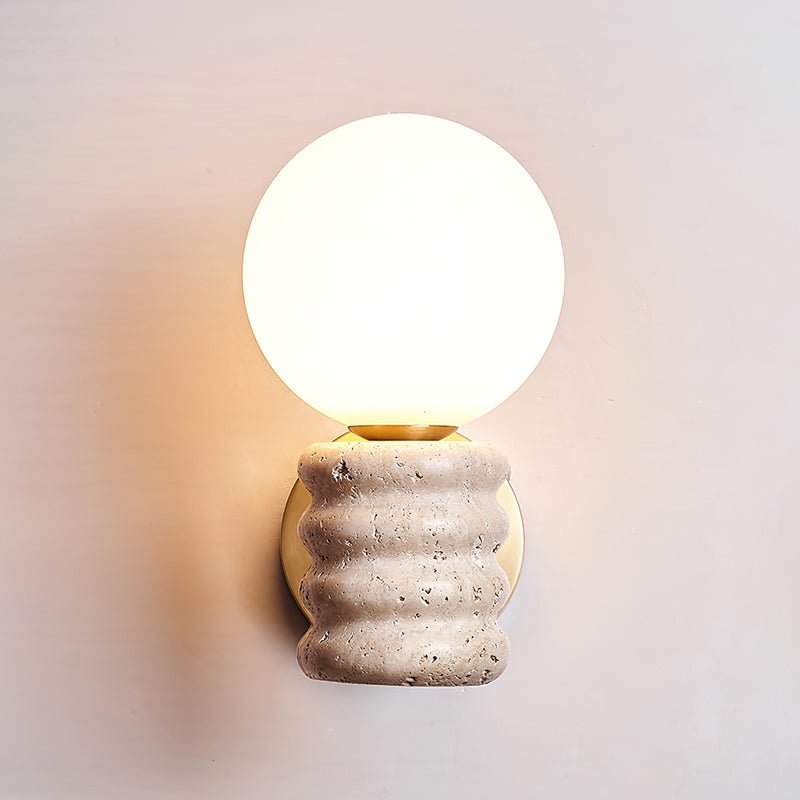 Remo Travertijnen Wandlamp