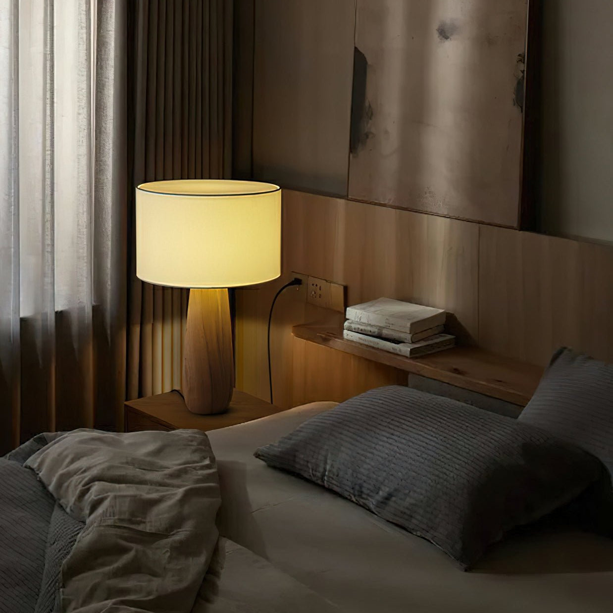Sirenno Houten Tafellamp