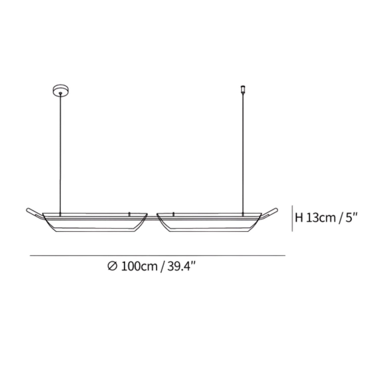 Becloza Dubbel Design Hanglamp