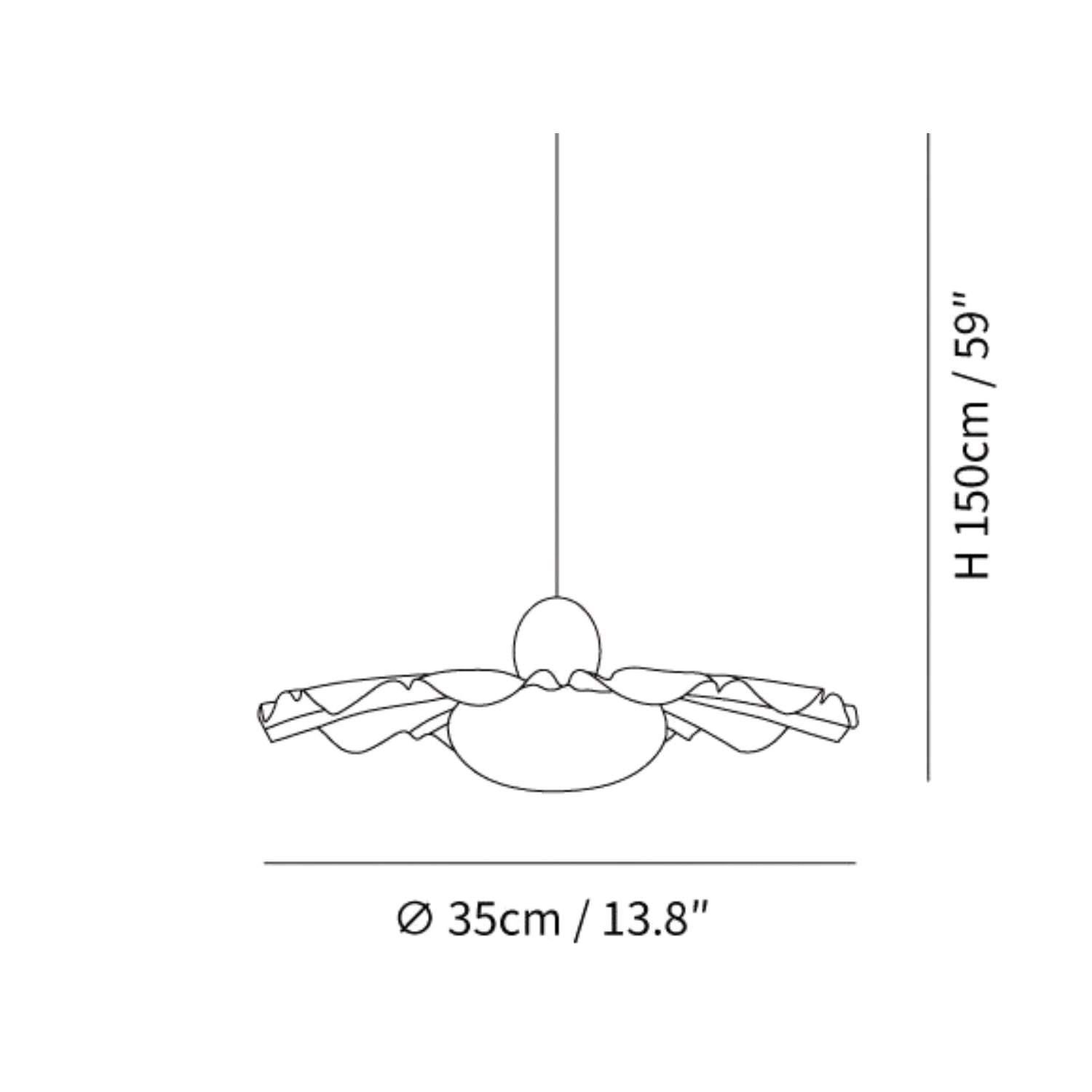 Bloze Flower Swing Arm Hanglamp
