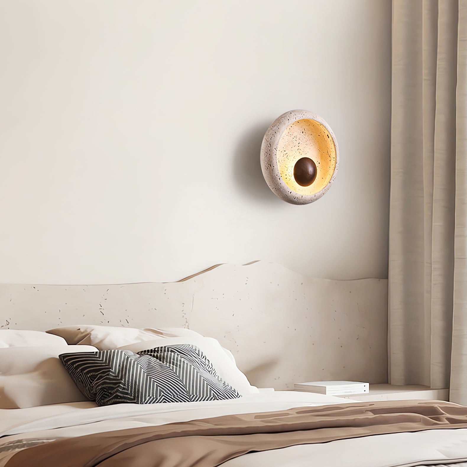 Sophe Travertijnen Wandlamp