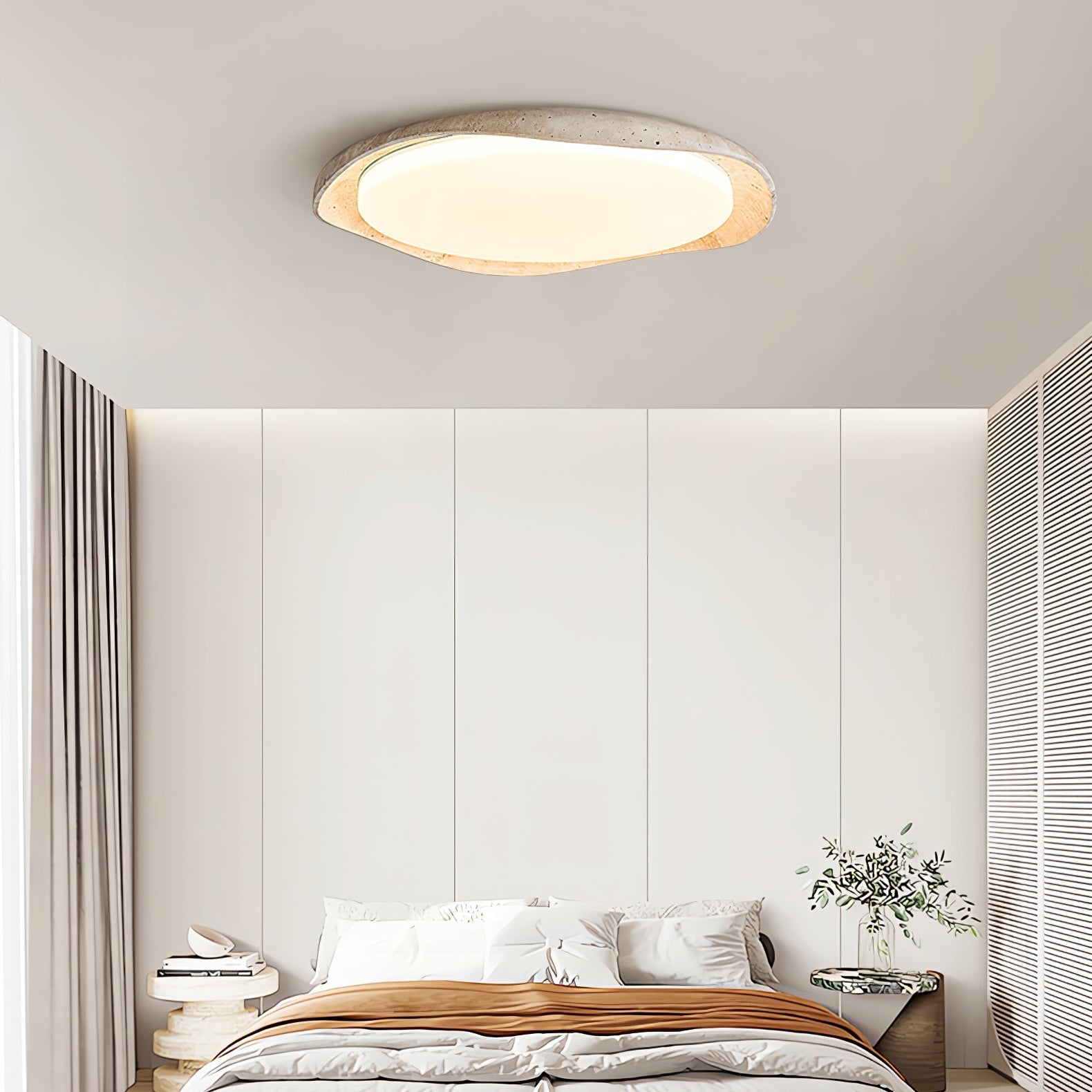 Seiyzan Natuursteen Plafondlamp