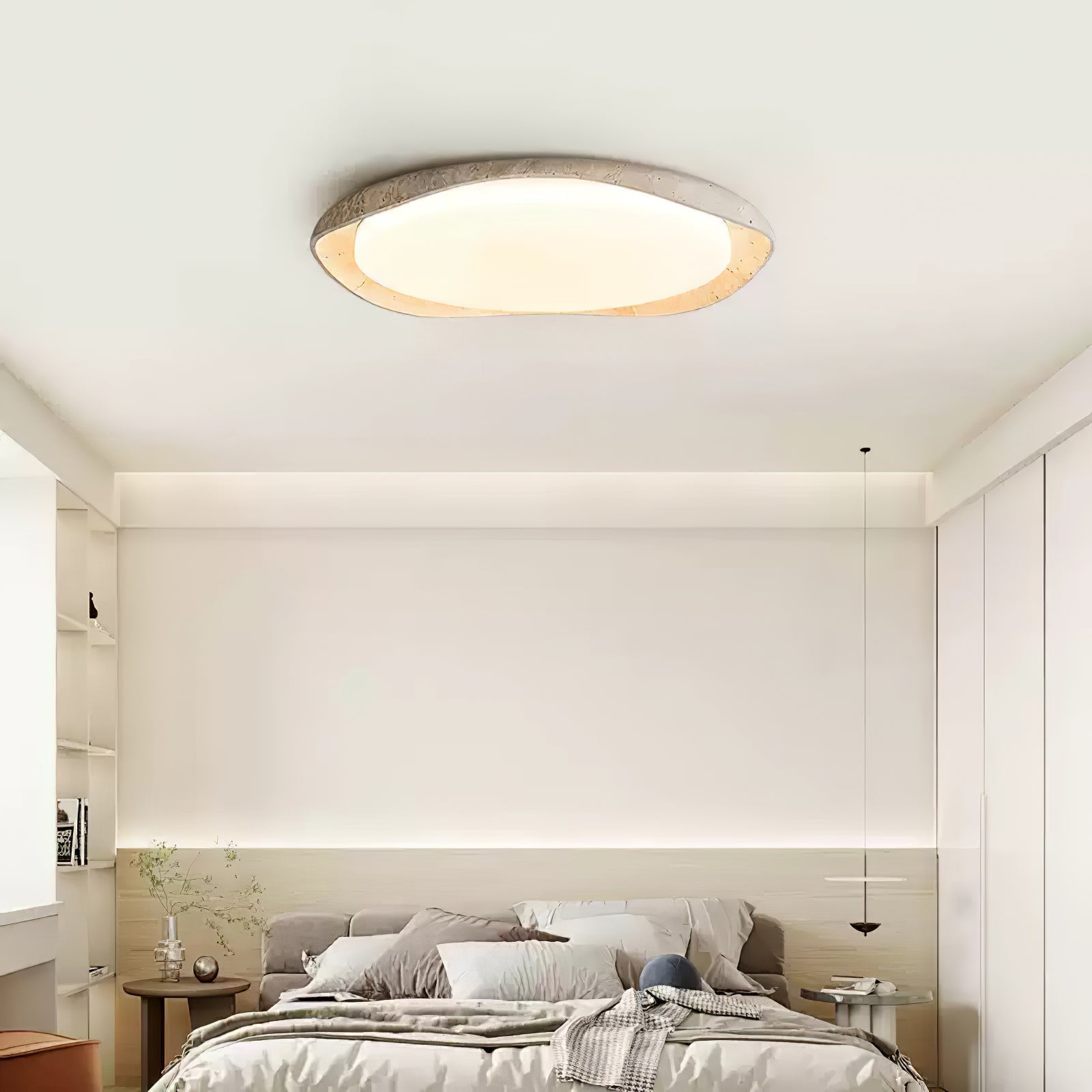 Seiyzan Natuursteen Plafondlamp