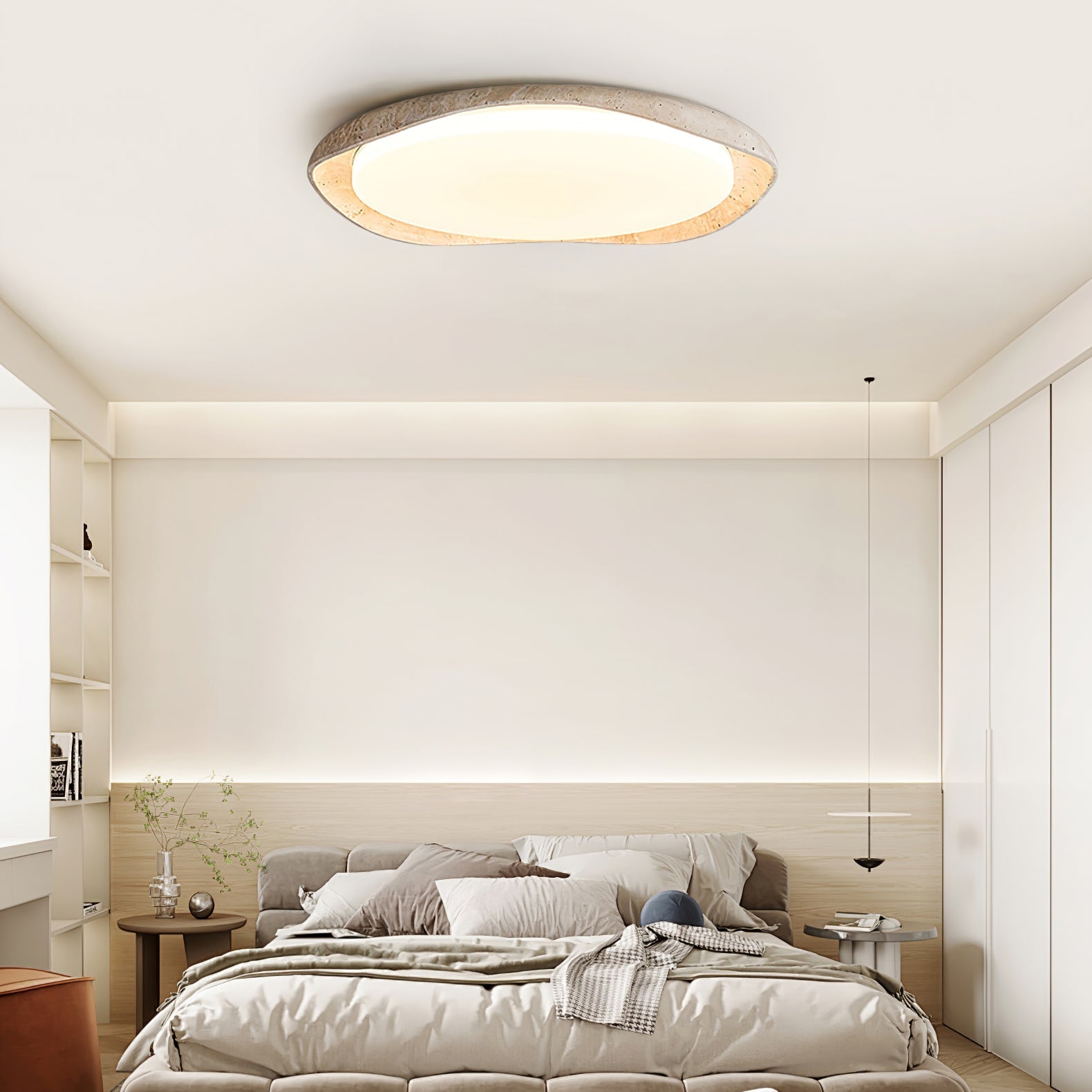 Seiyzan Natuursteen Plafondlamp