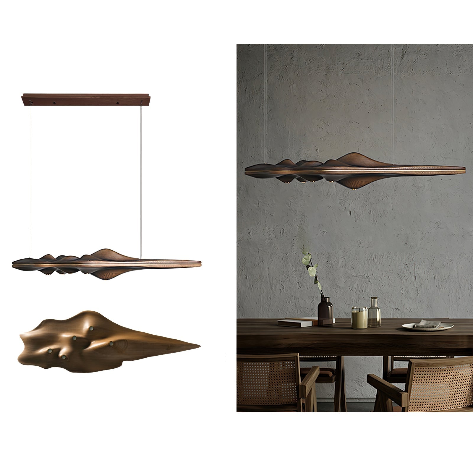 Merocone Houten Hanglamp