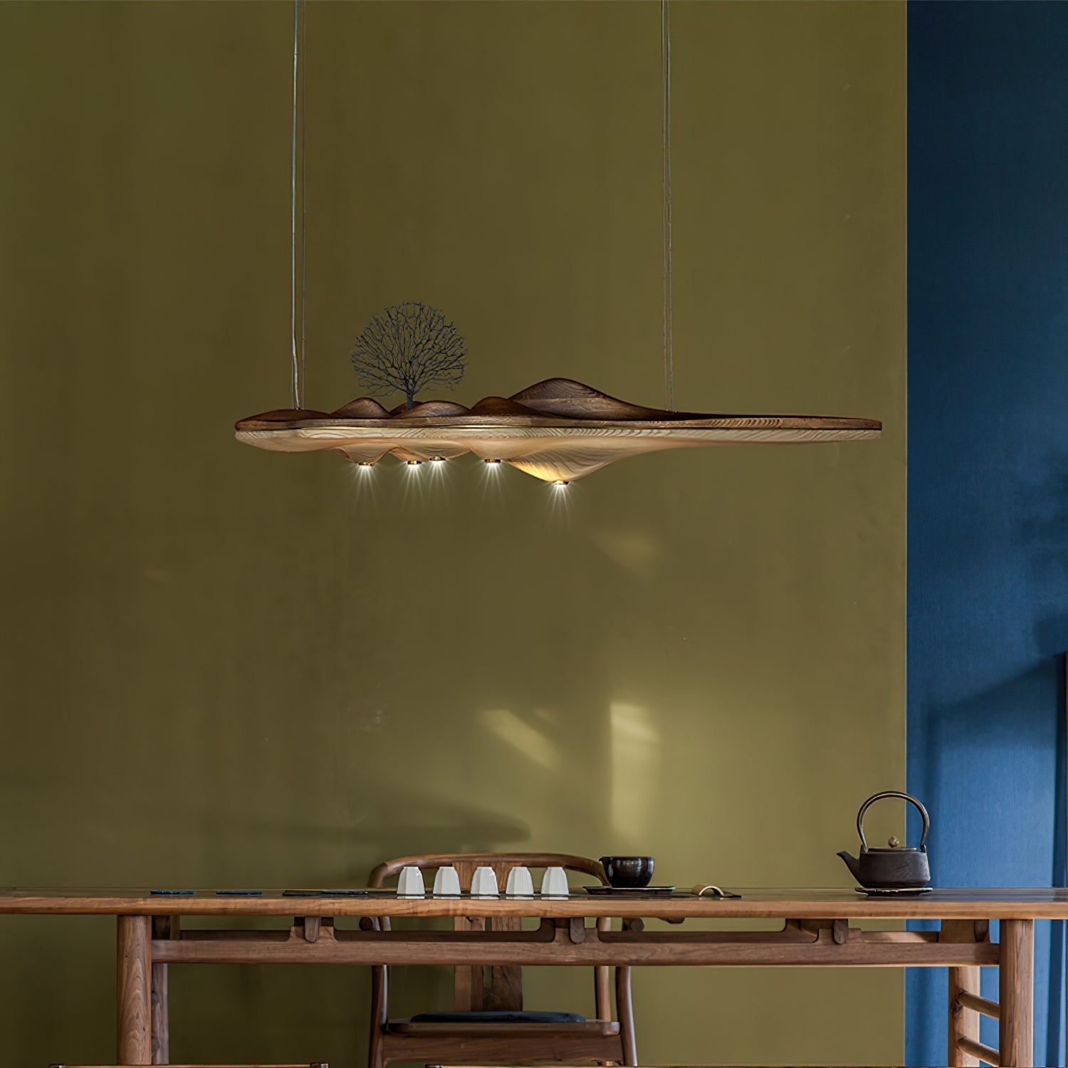 Merocone Houten Hanglamp