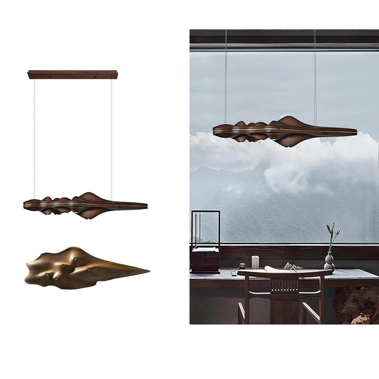 Merocone Houten Hanglamp