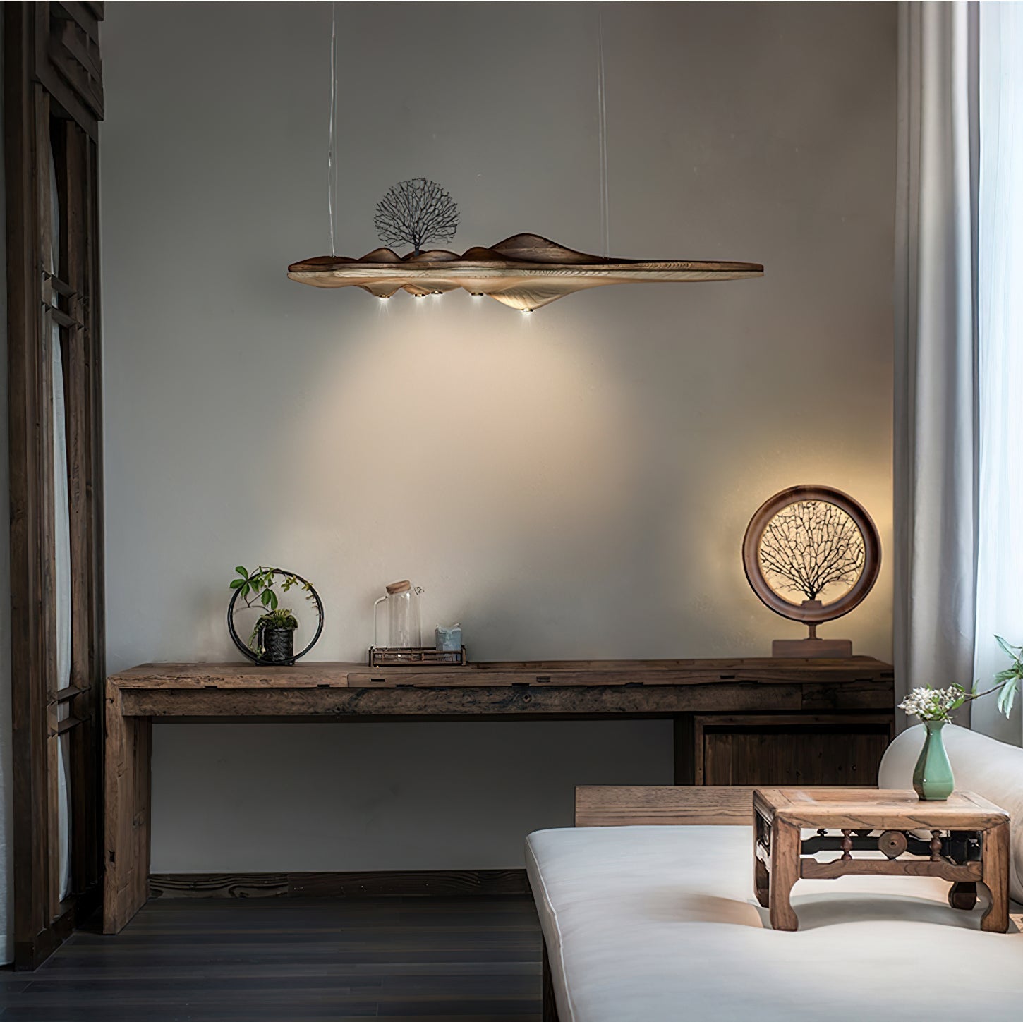 Merocone Houten Hanglamp