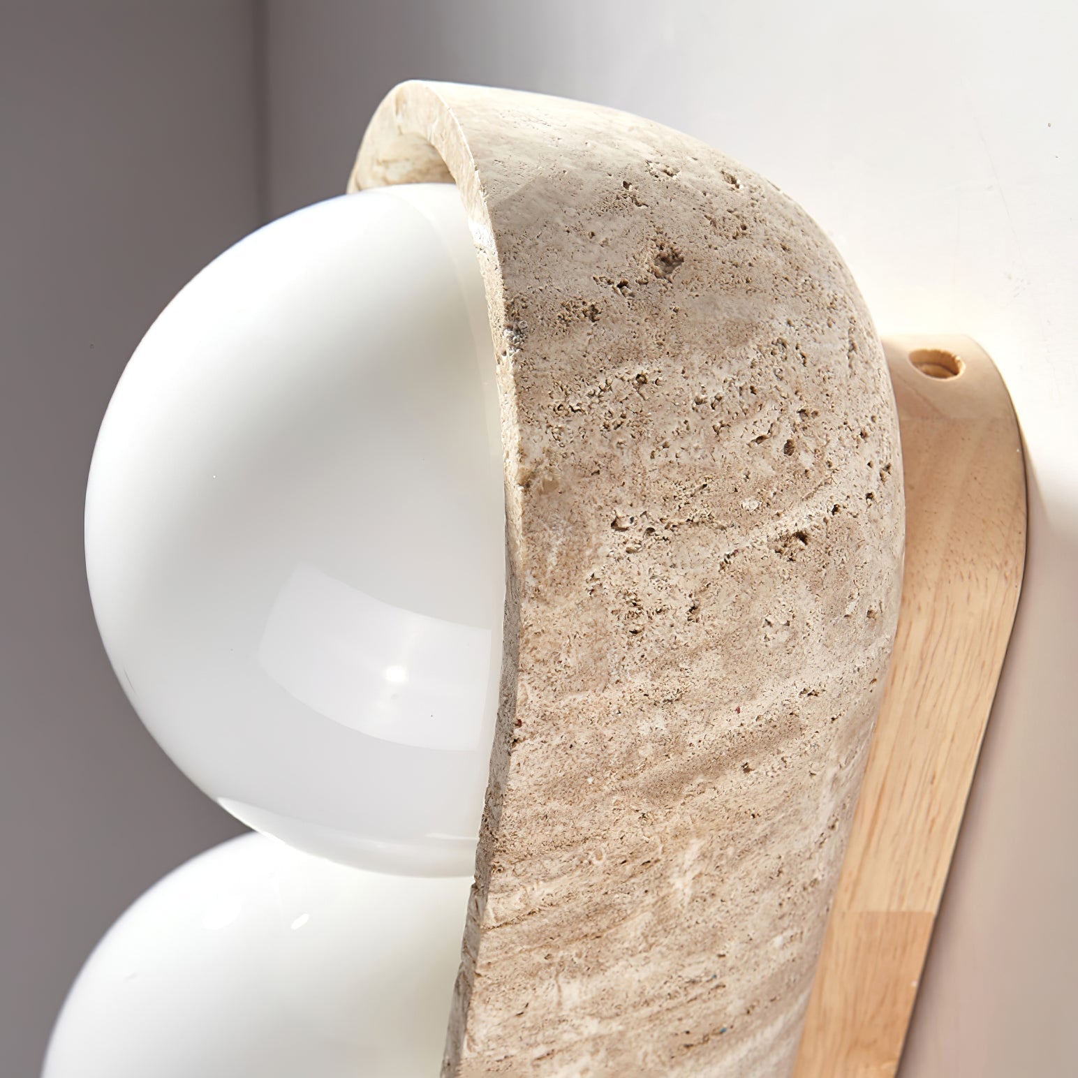 Boscon Triple Natuursteen Wandlamp