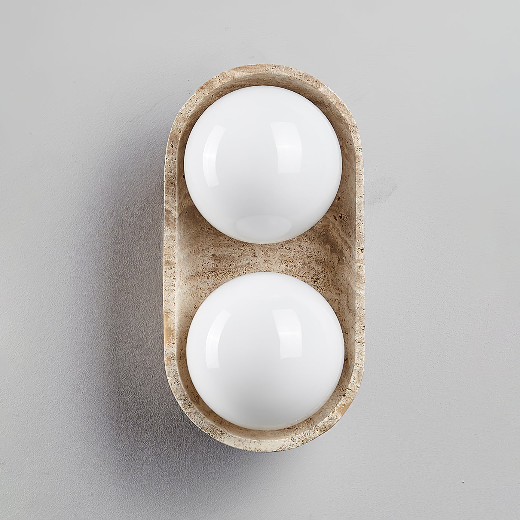 Boscon Triple Natuursteen Wandlamp