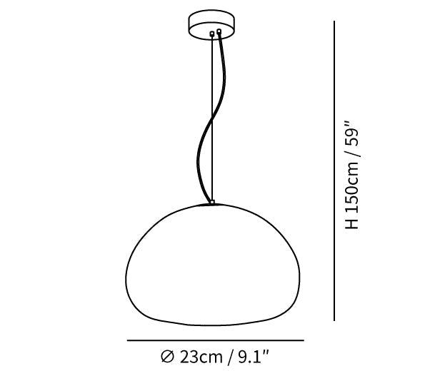 Bunsteal Japandi Stijl Hanglamp