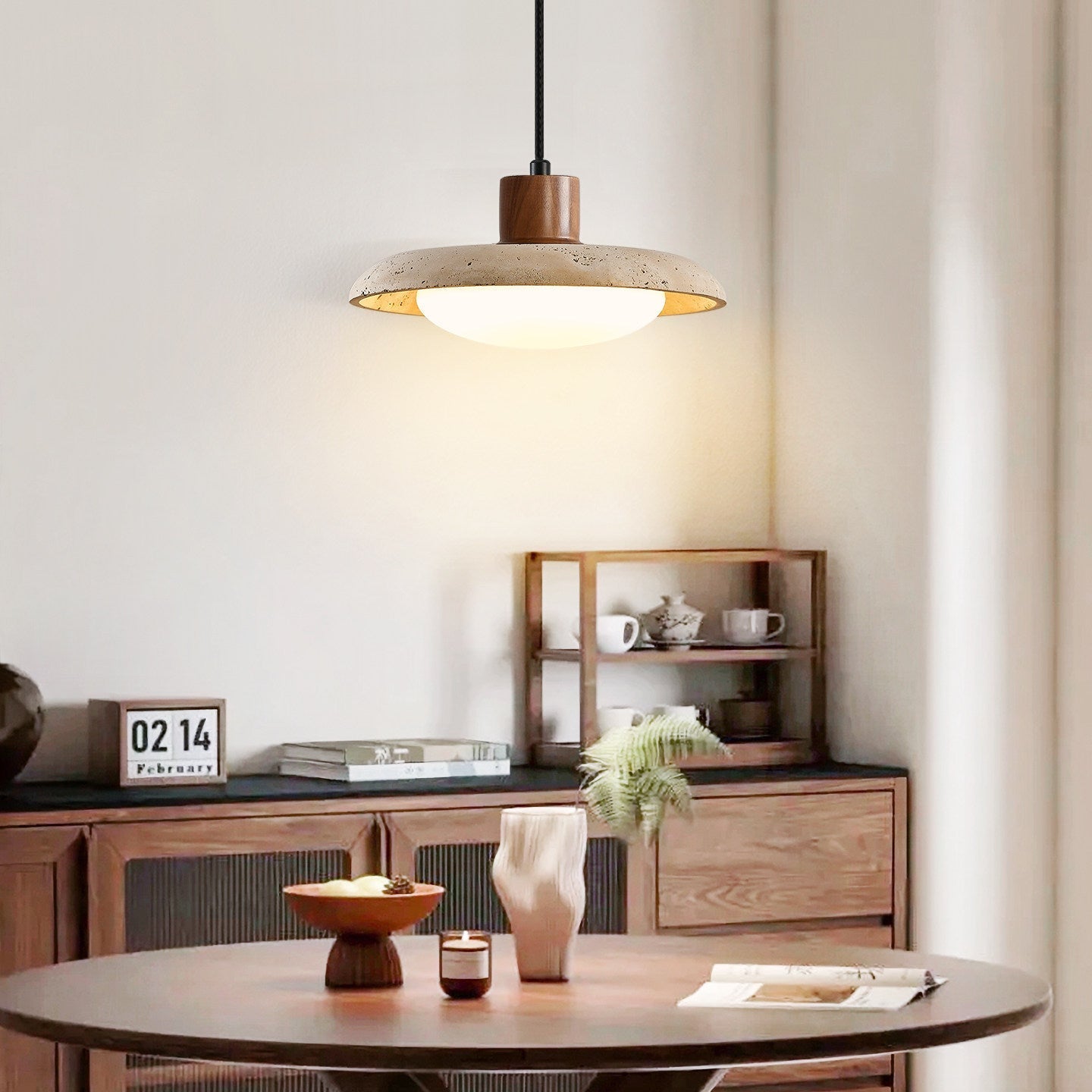 Latova Travertijnen Hanglamp