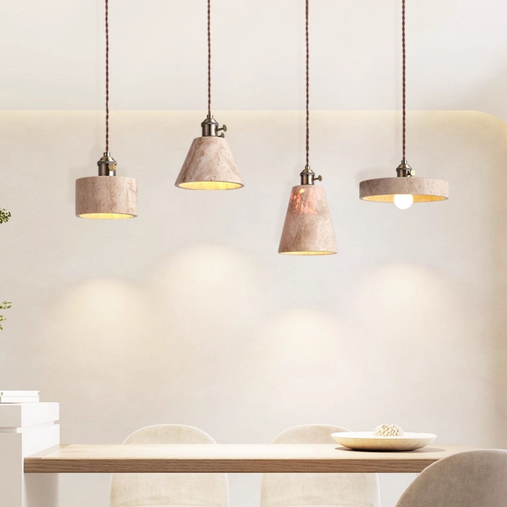 Cellos Travertijnen Hanglamp