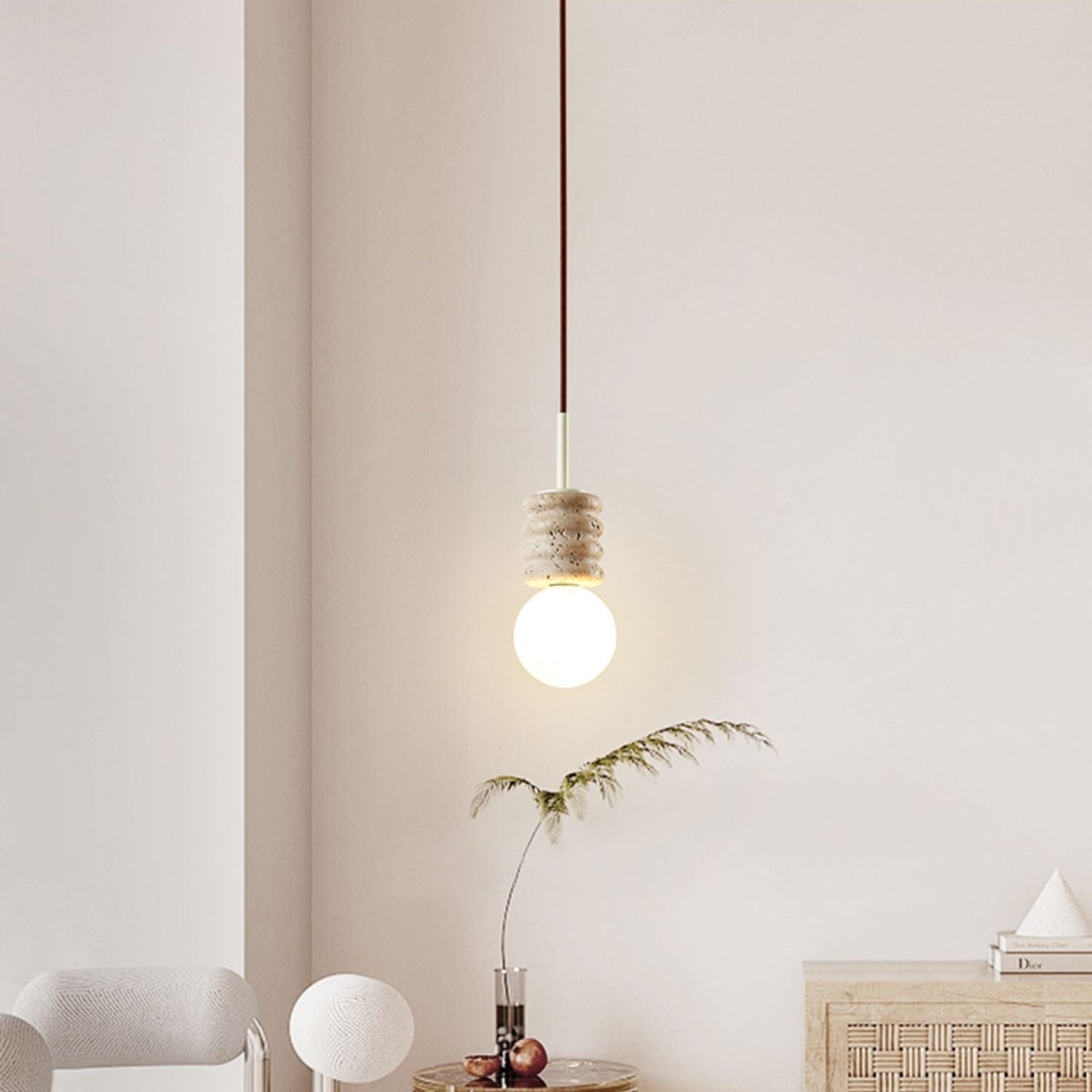 Fenora Travertijnen Hanglamp