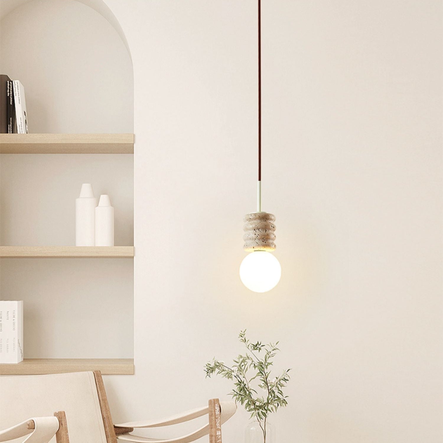 Fenora Travertijnen Hanglamp