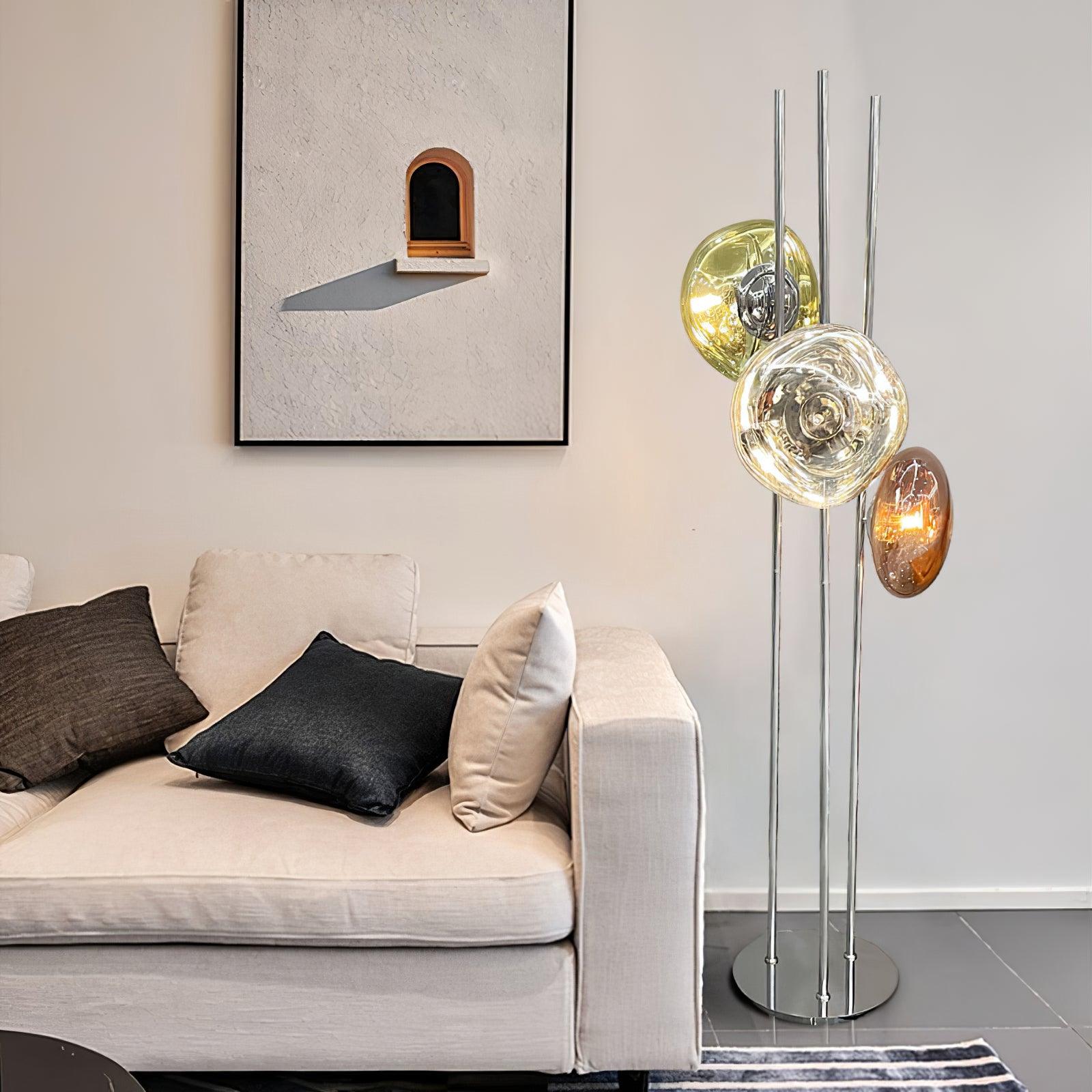 Triple Syrlion Orb Vloerlamp