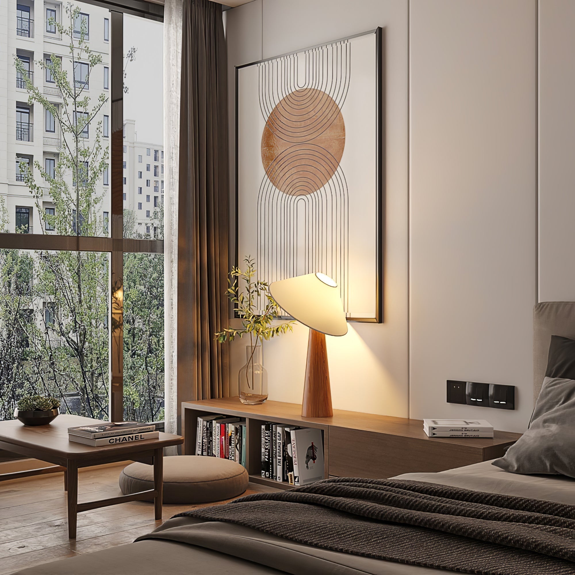 Hatilt Houten Tafellamp