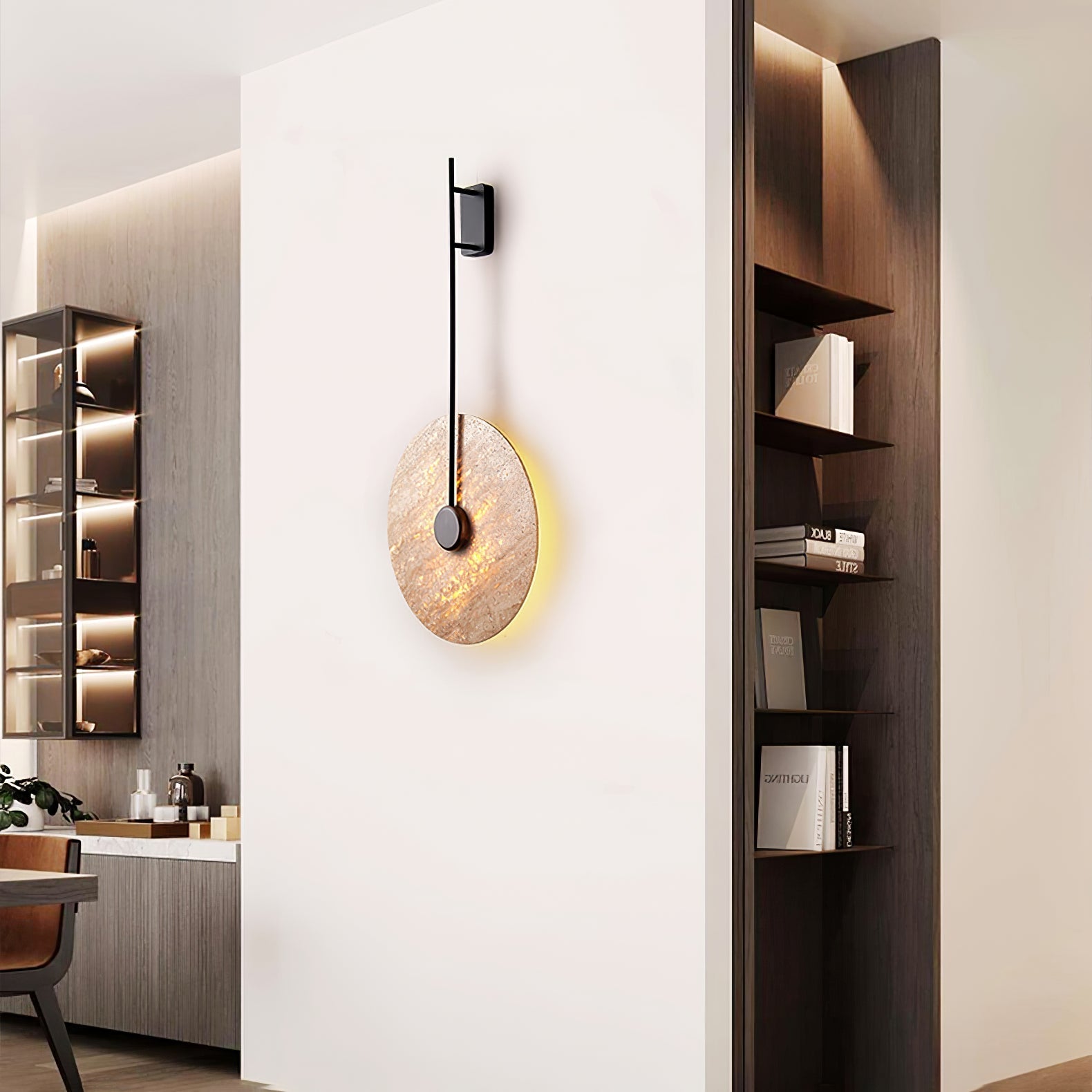 Mofis Travertijnen Wandlamp