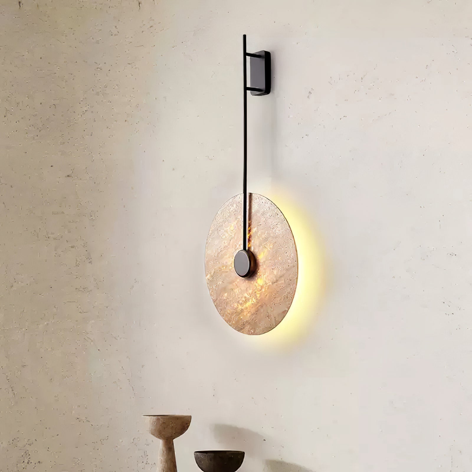 Mofis Travertijnen Wandlamp