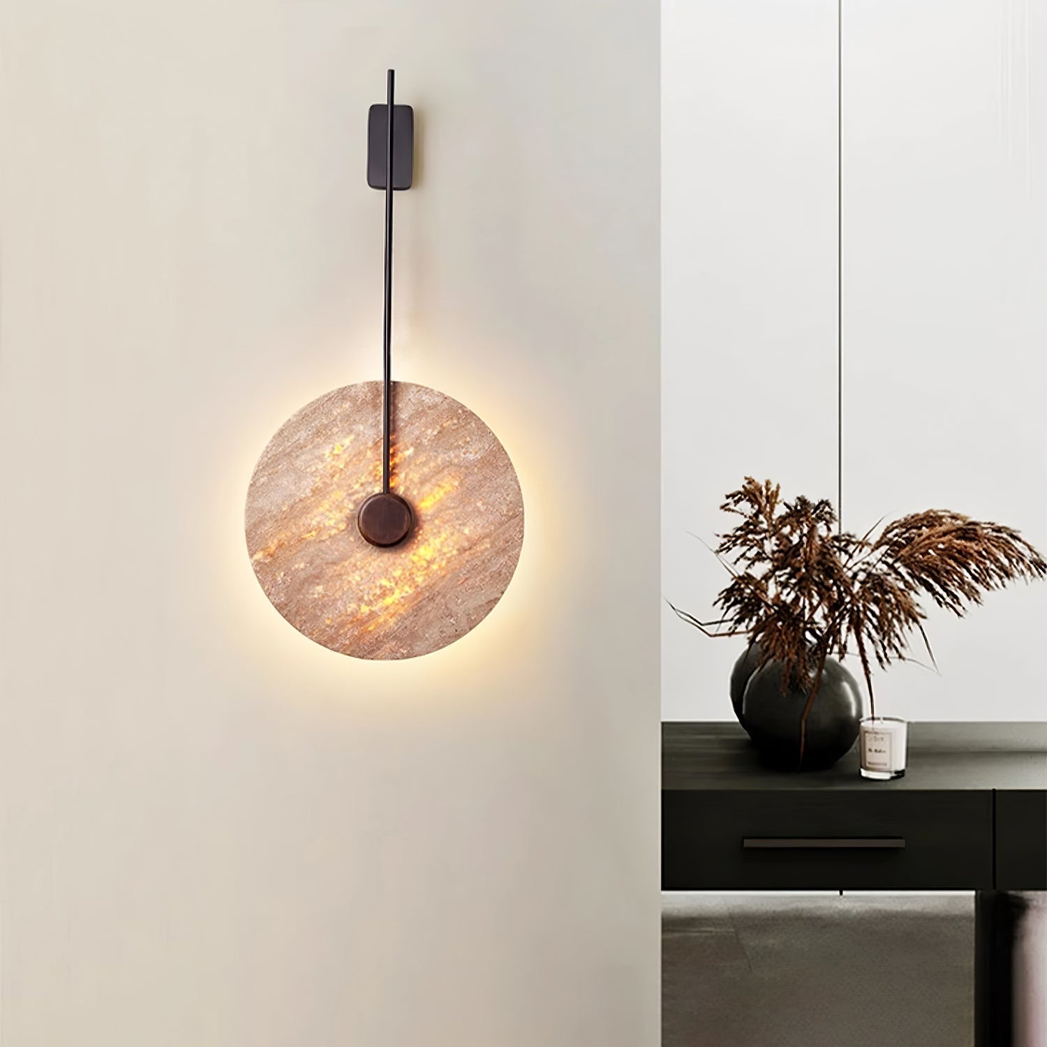 Mofis Travertijnen Wandlamp