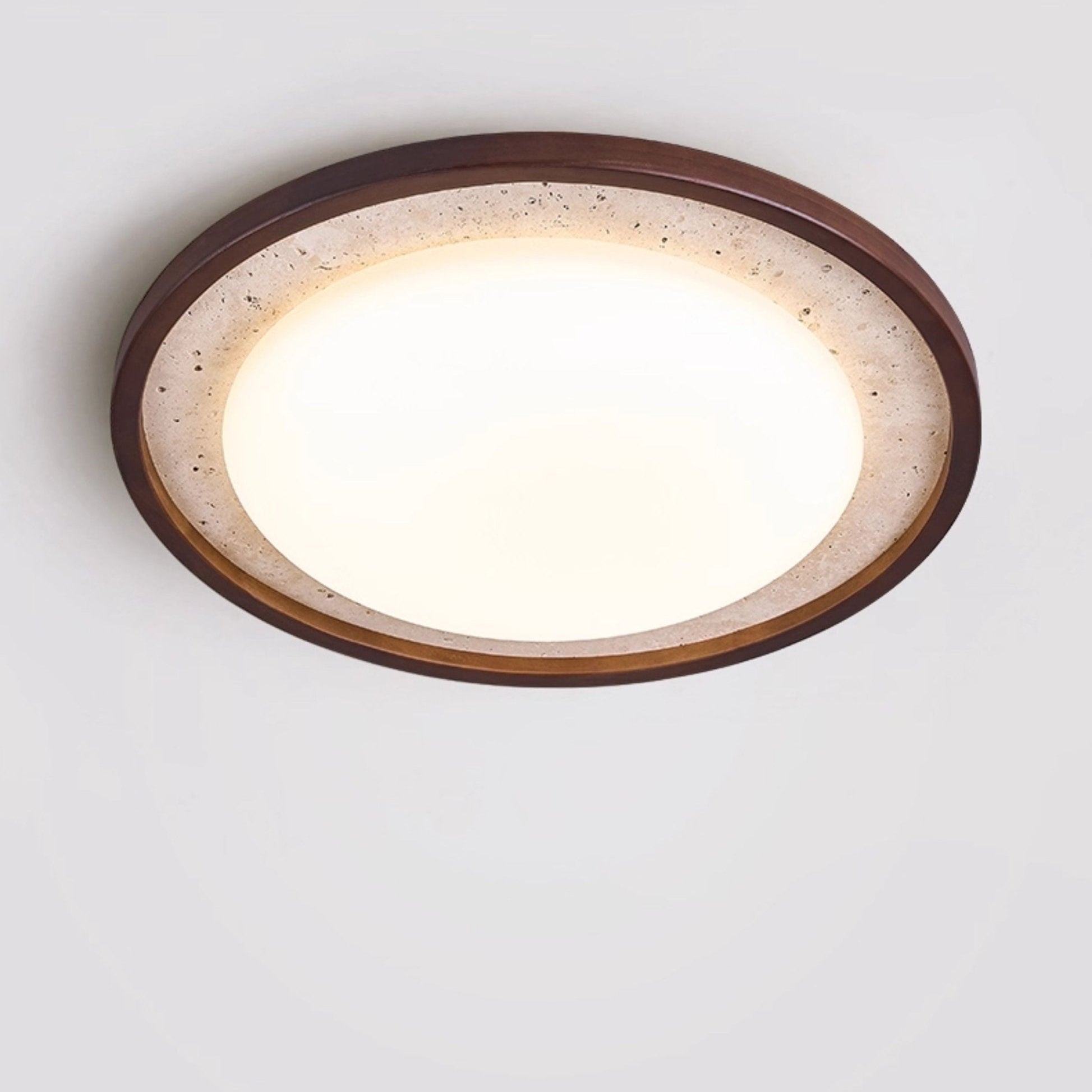 Zeco Travertijnen Planfondlamp
