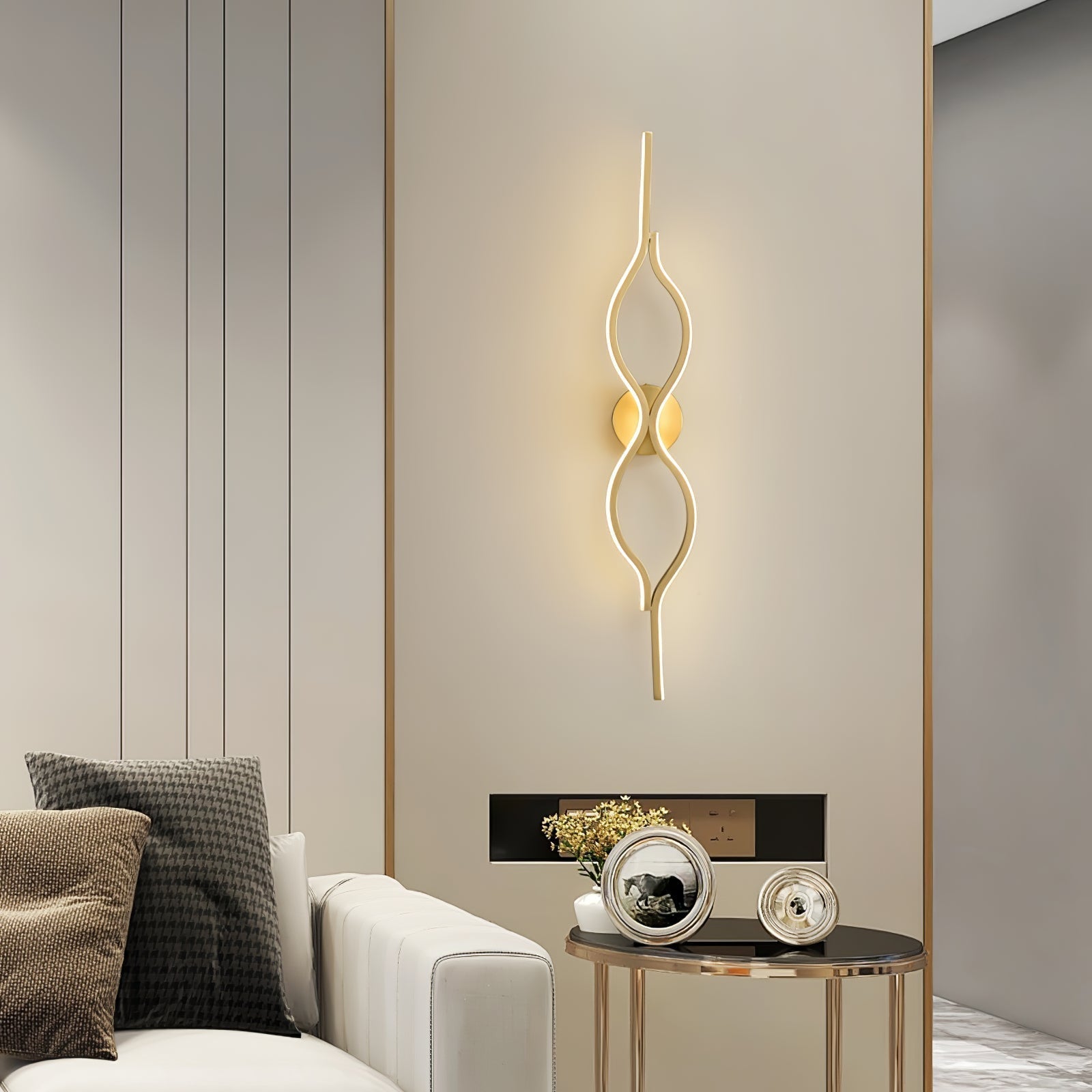 Nexo Wave Messing Wandlamp