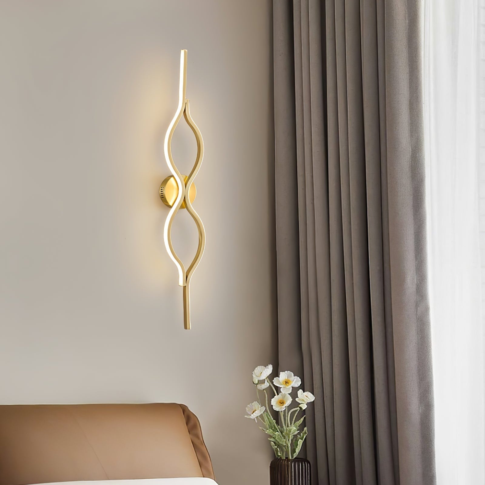 Nexo Wave Messing Wandlamp