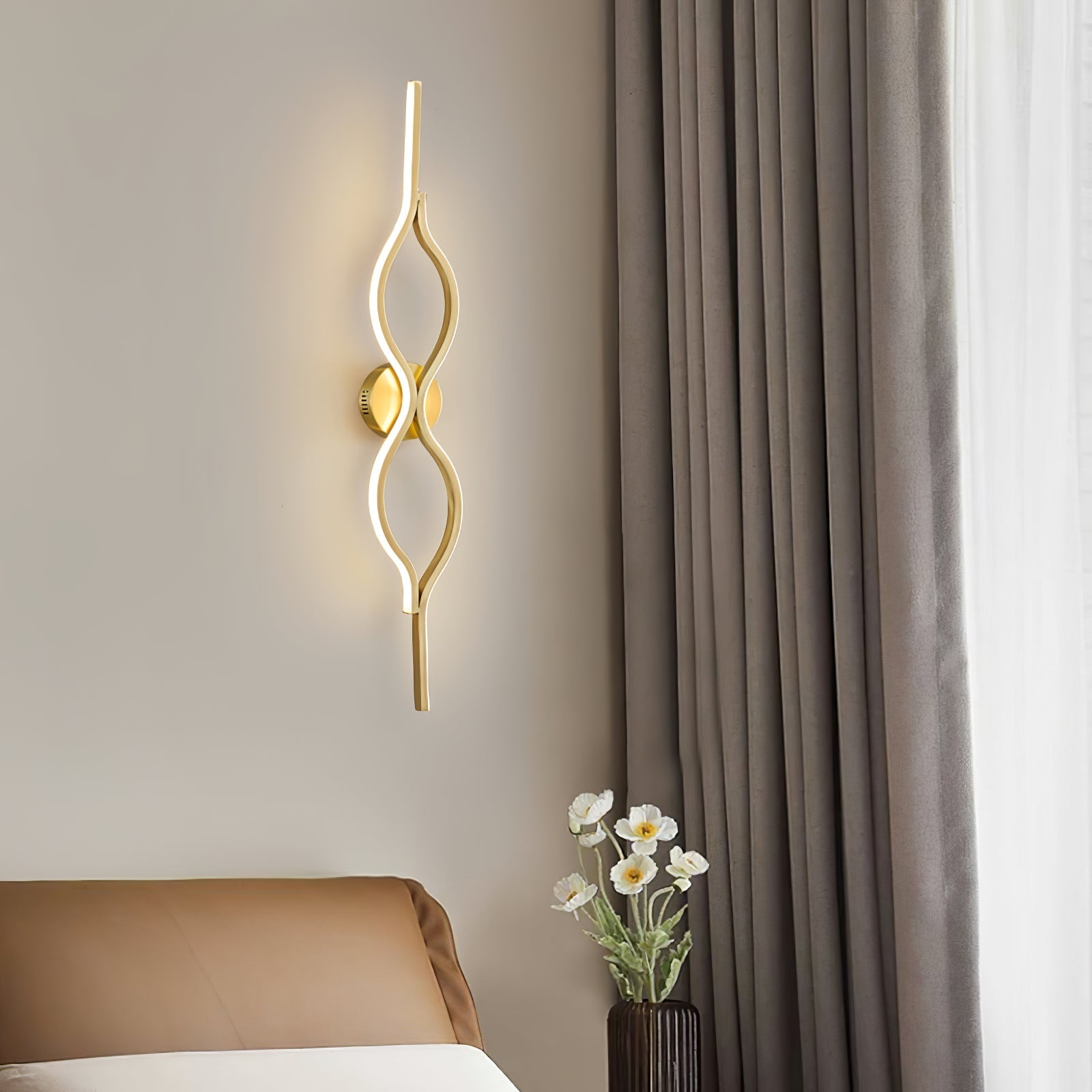 Nexo Wave Messing Wandlamp