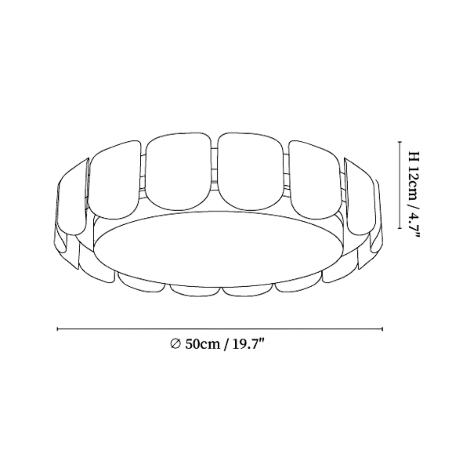 Cascadia Plafondlamp (NAAM DUBBEL VAK)