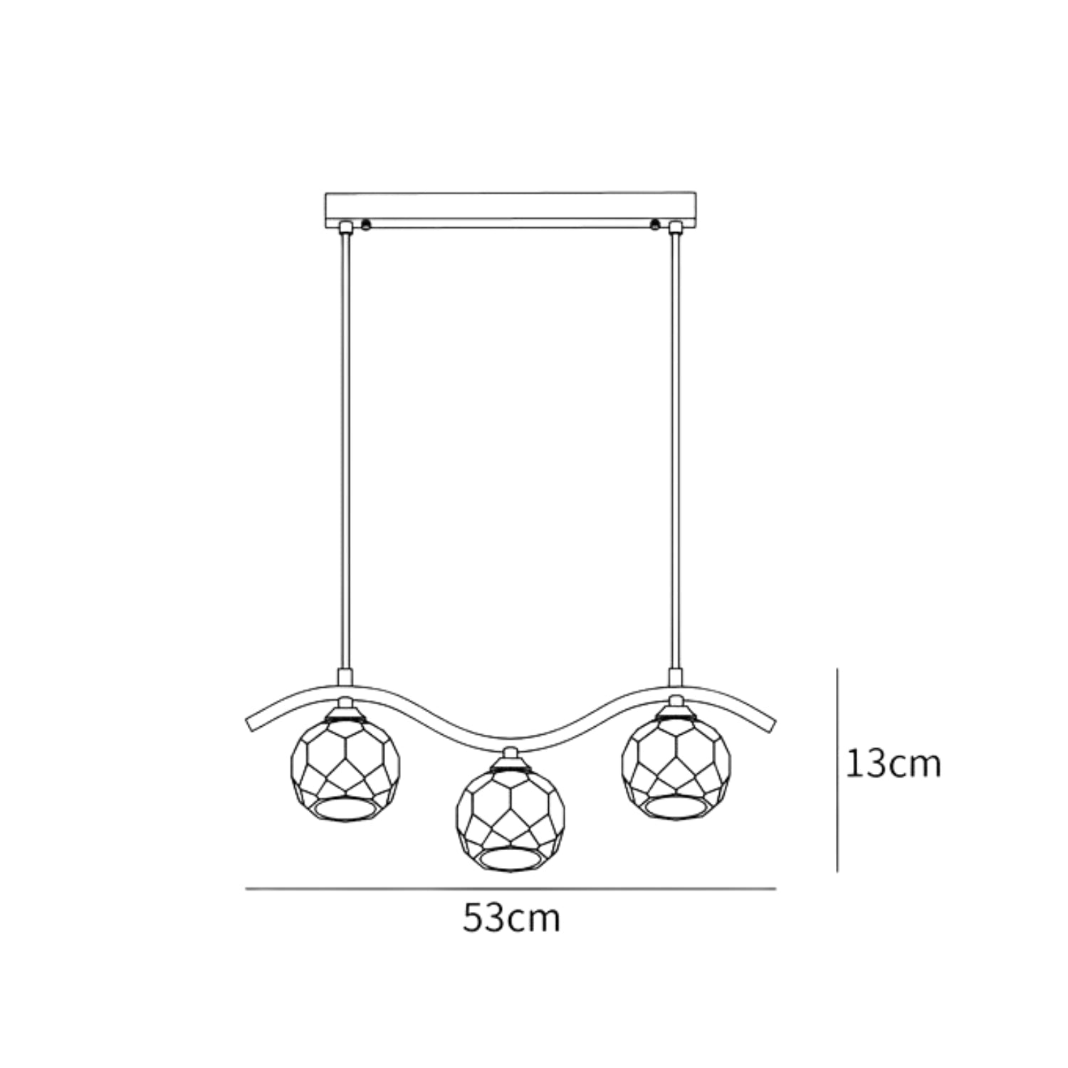Aueres Triple Hanglamp