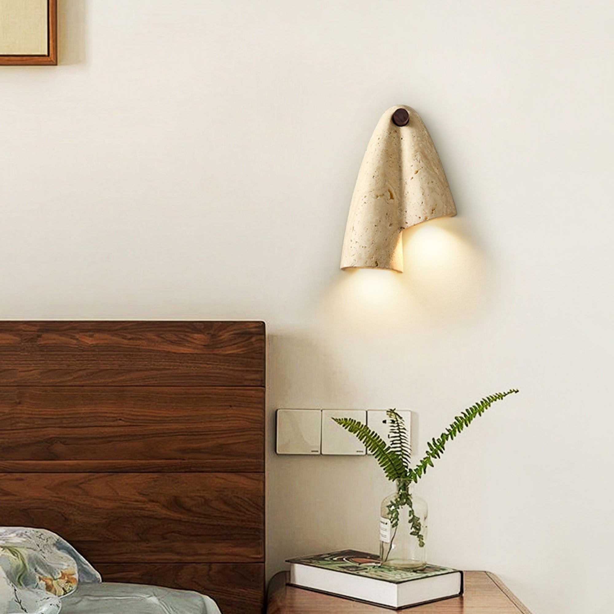Doperez Natuursteen Wandlamp