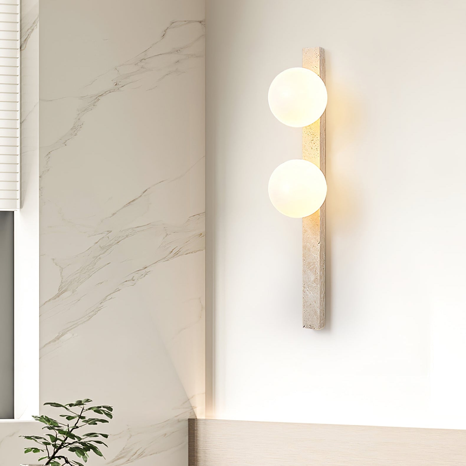 Vemme Natuursteen Wandlamp