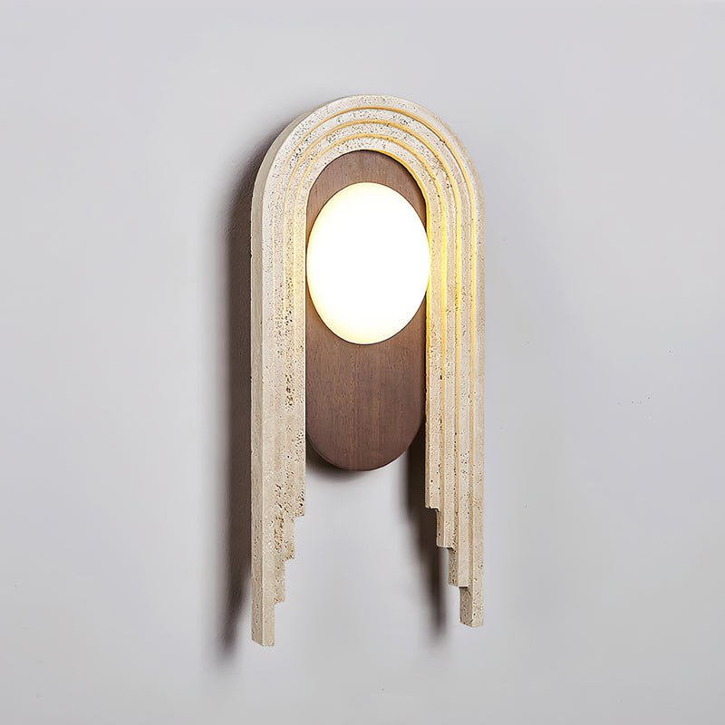 Belva Travertijnen Wandlamp