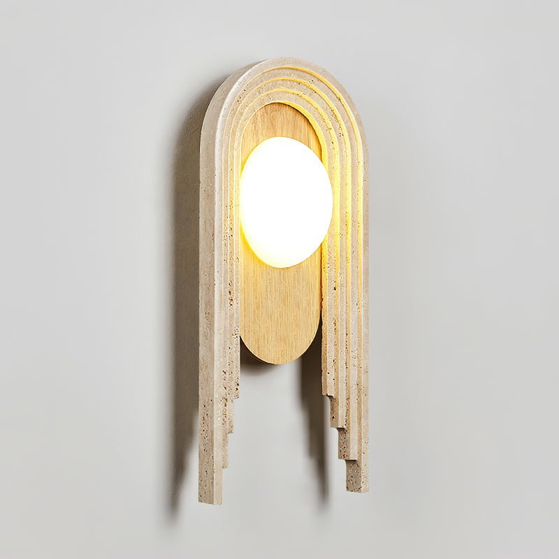Belva Travertijnen Wandlamp