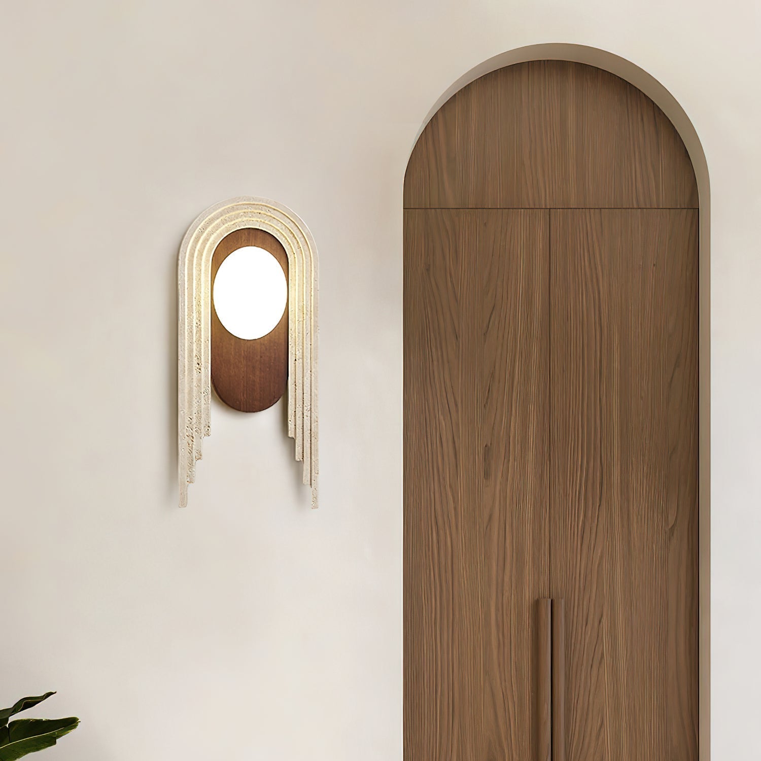 Belva Travertijnen Wandlamp