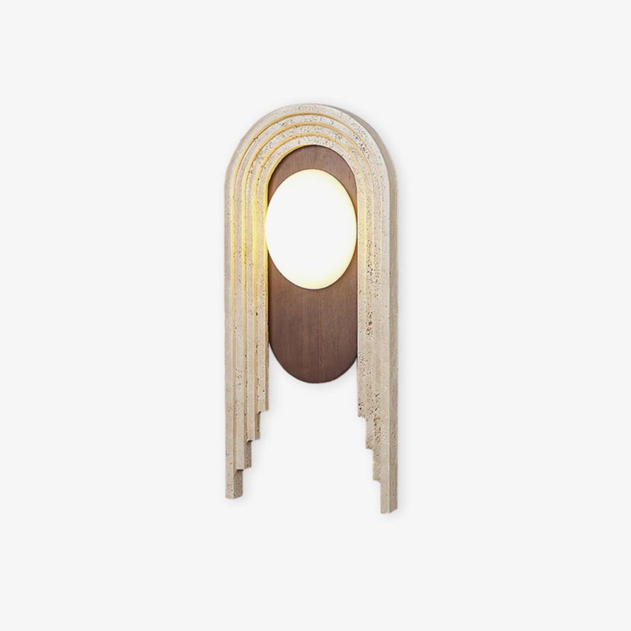 Belva Travertijnen Wandlamp