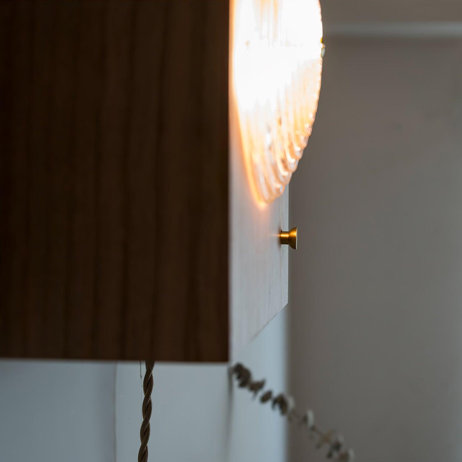 Houten Vintage Camera Wandlamp