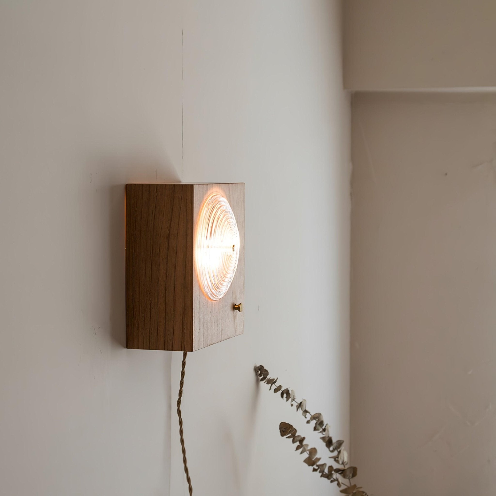 Houten Vintage Camera Wandlamp