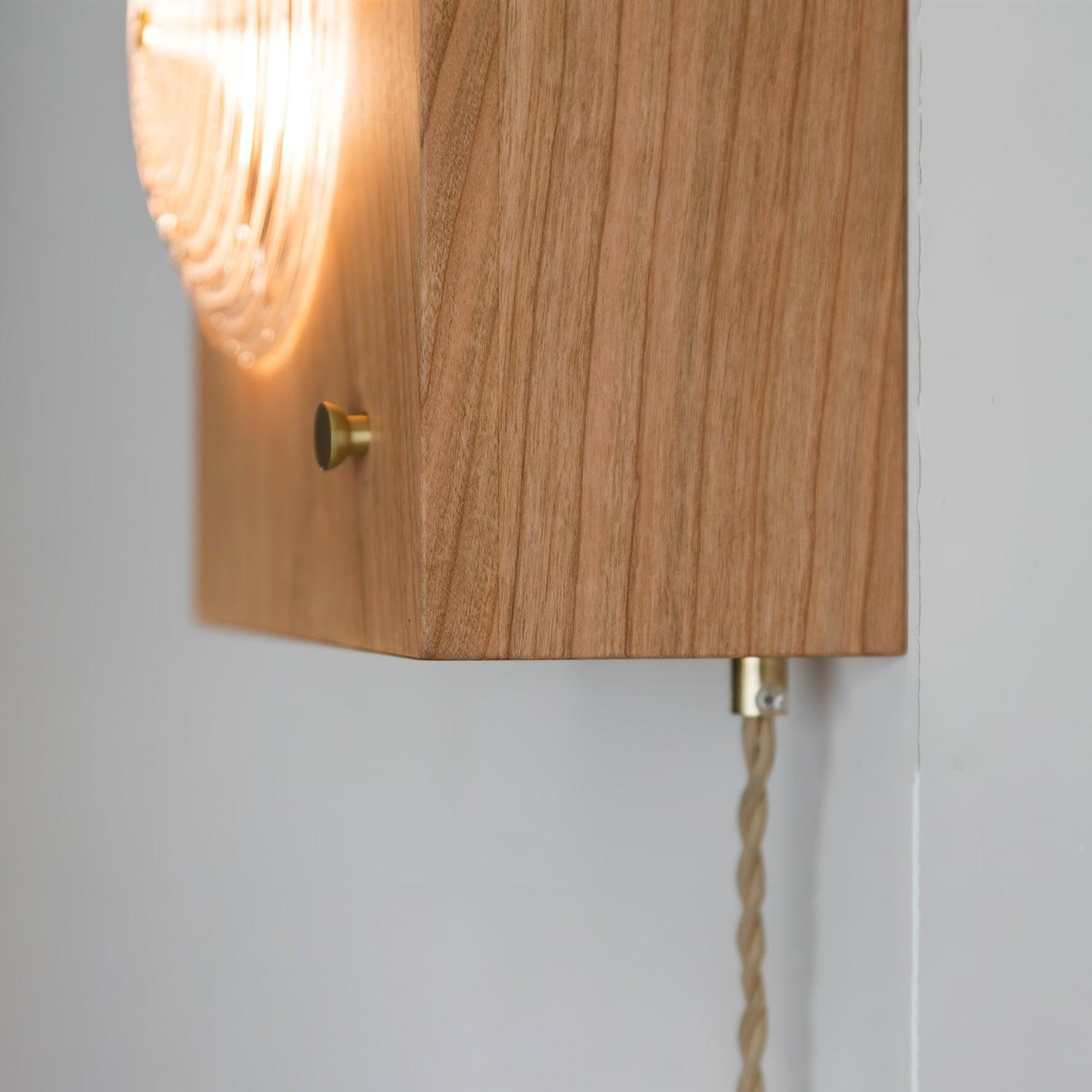 Houten Vintage Camera Wandlamp