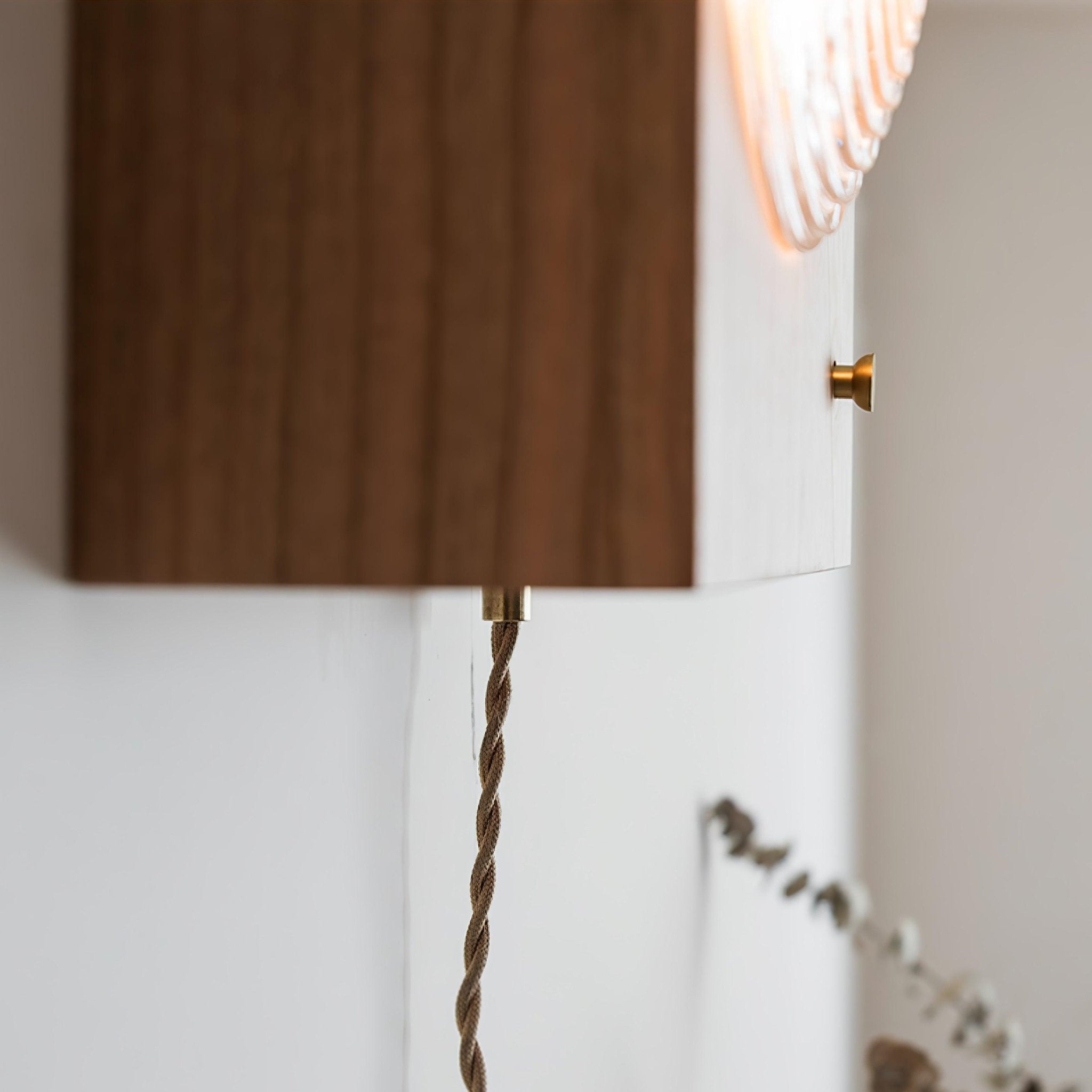 Houten Vintage Camera Wandlamp
