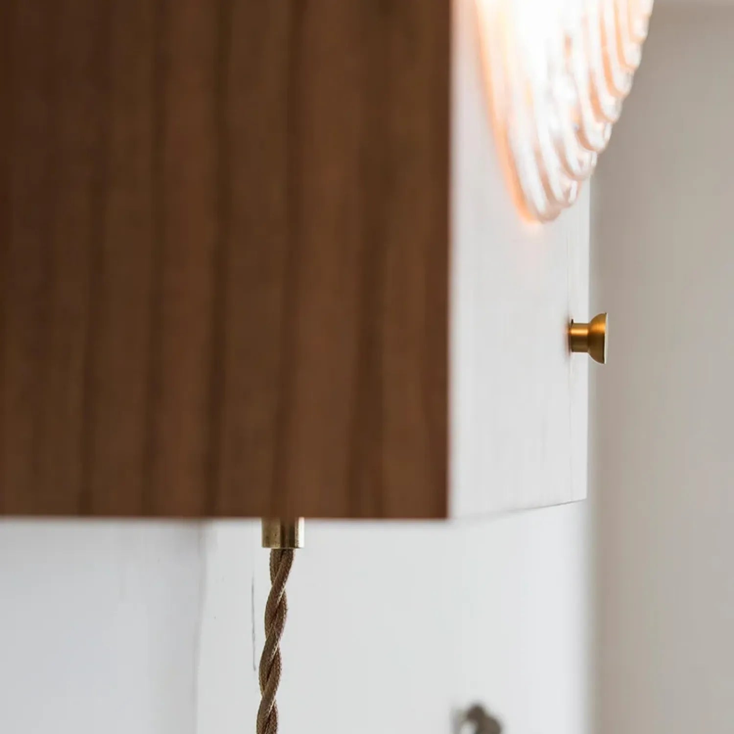 Houten Vintage Camera Wandlamp