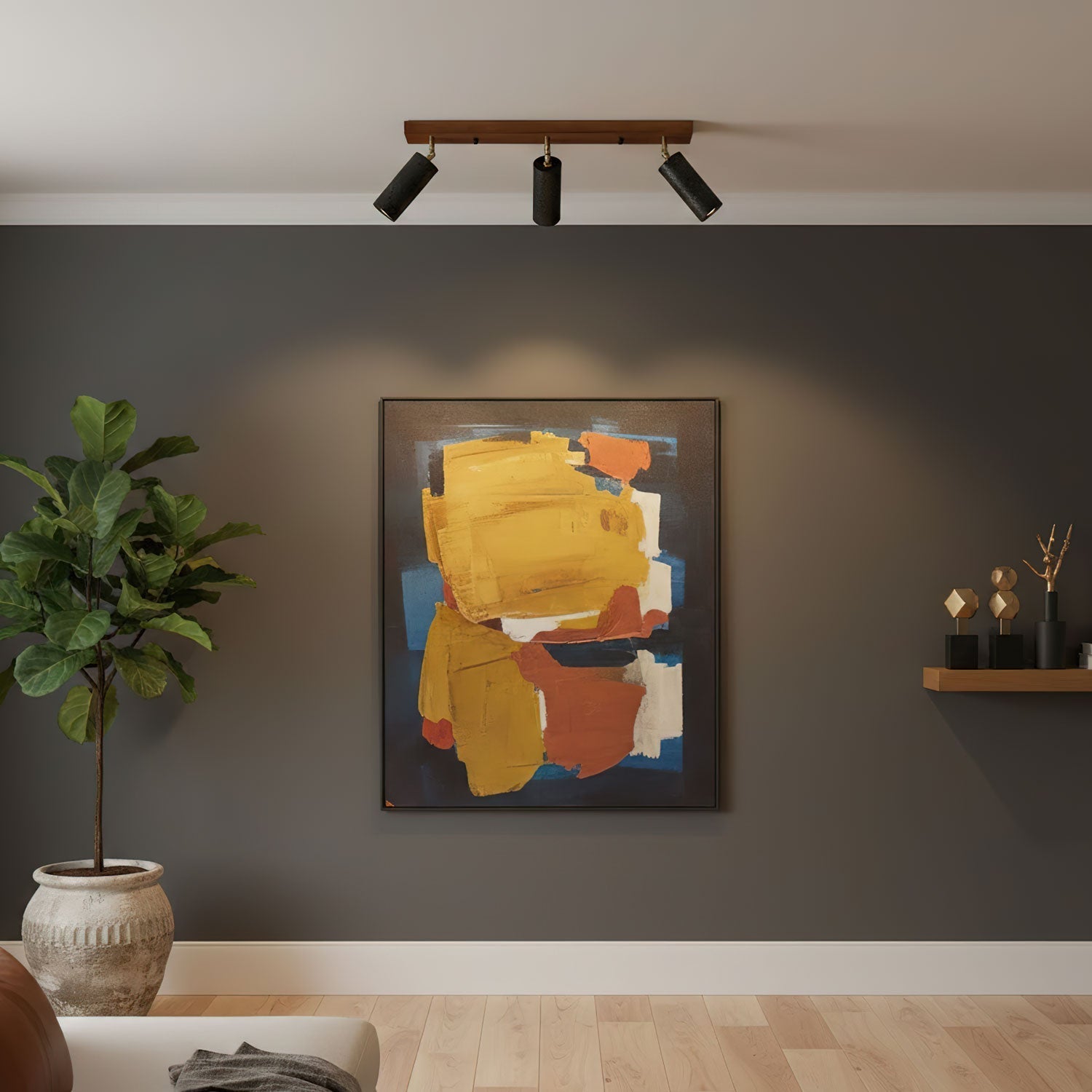 Zerno Triple Travertijnen Plafondlamp