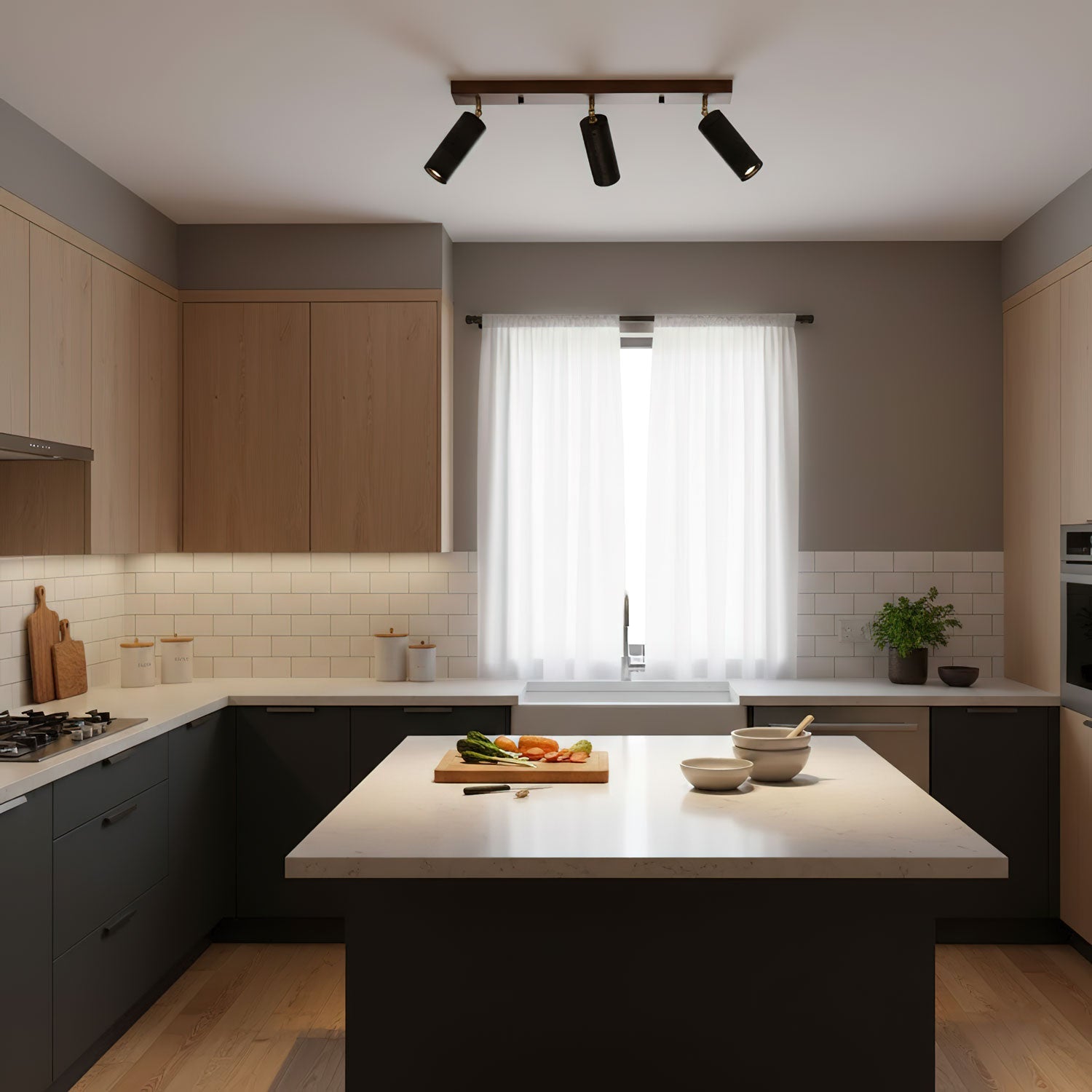 Zerno Triple Travertijnen Plafondlamp