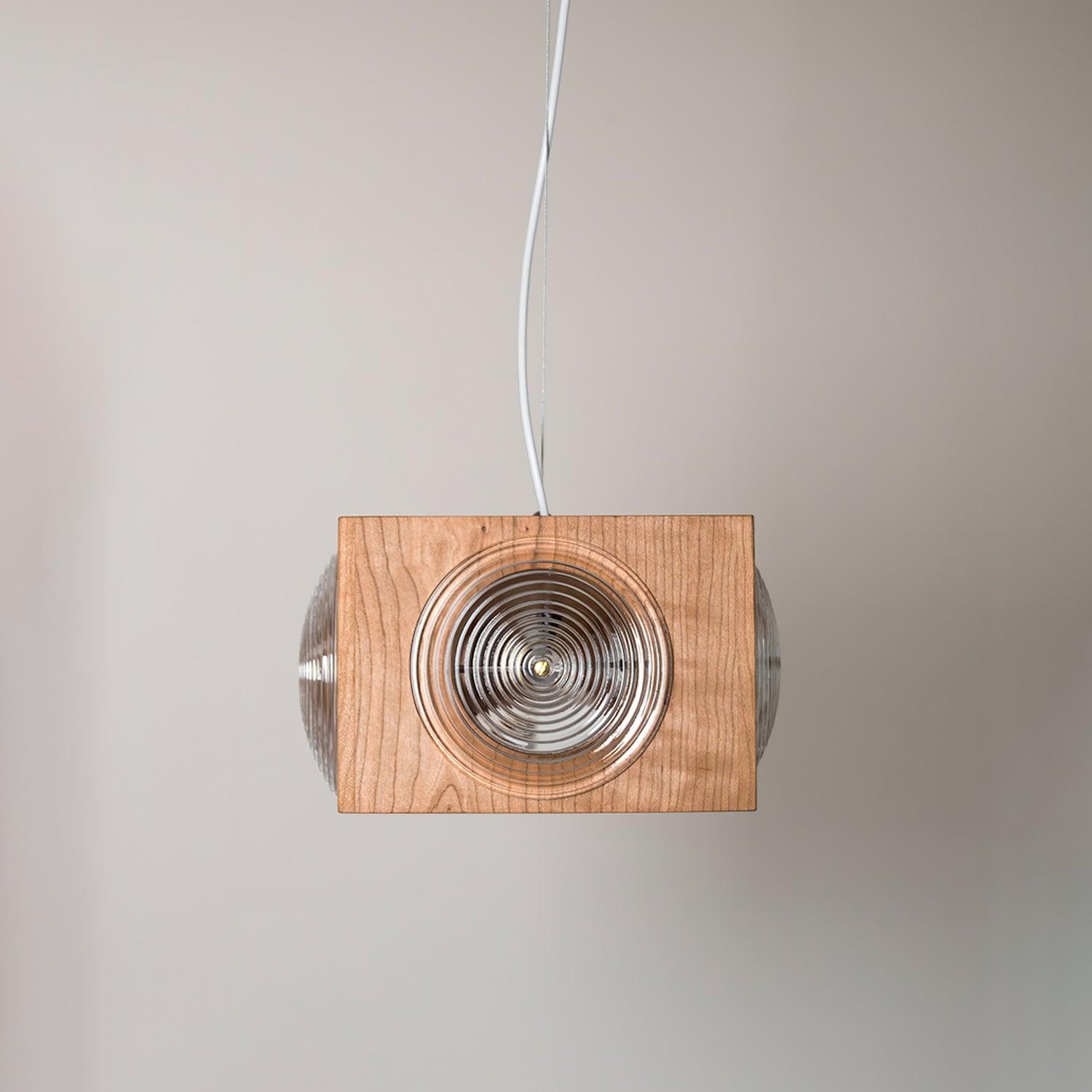 Houten Vintage Camera  Hanglamp